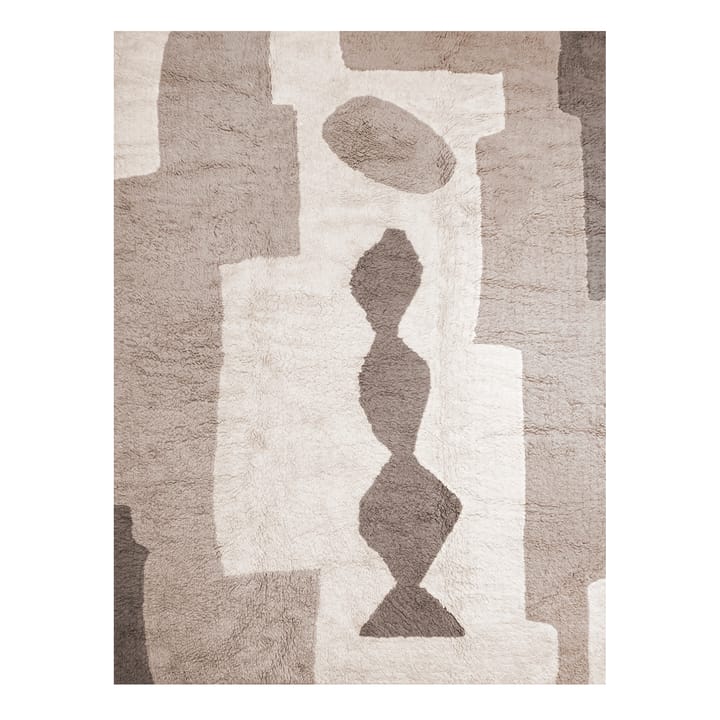 Bird in Space matta 180x270 cm, Vit-brun-beige Layered