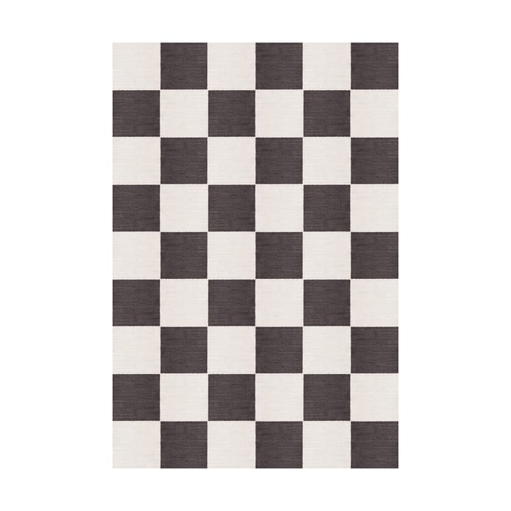 Chess ullmatta - Black and white, 140x200 cm - Layered