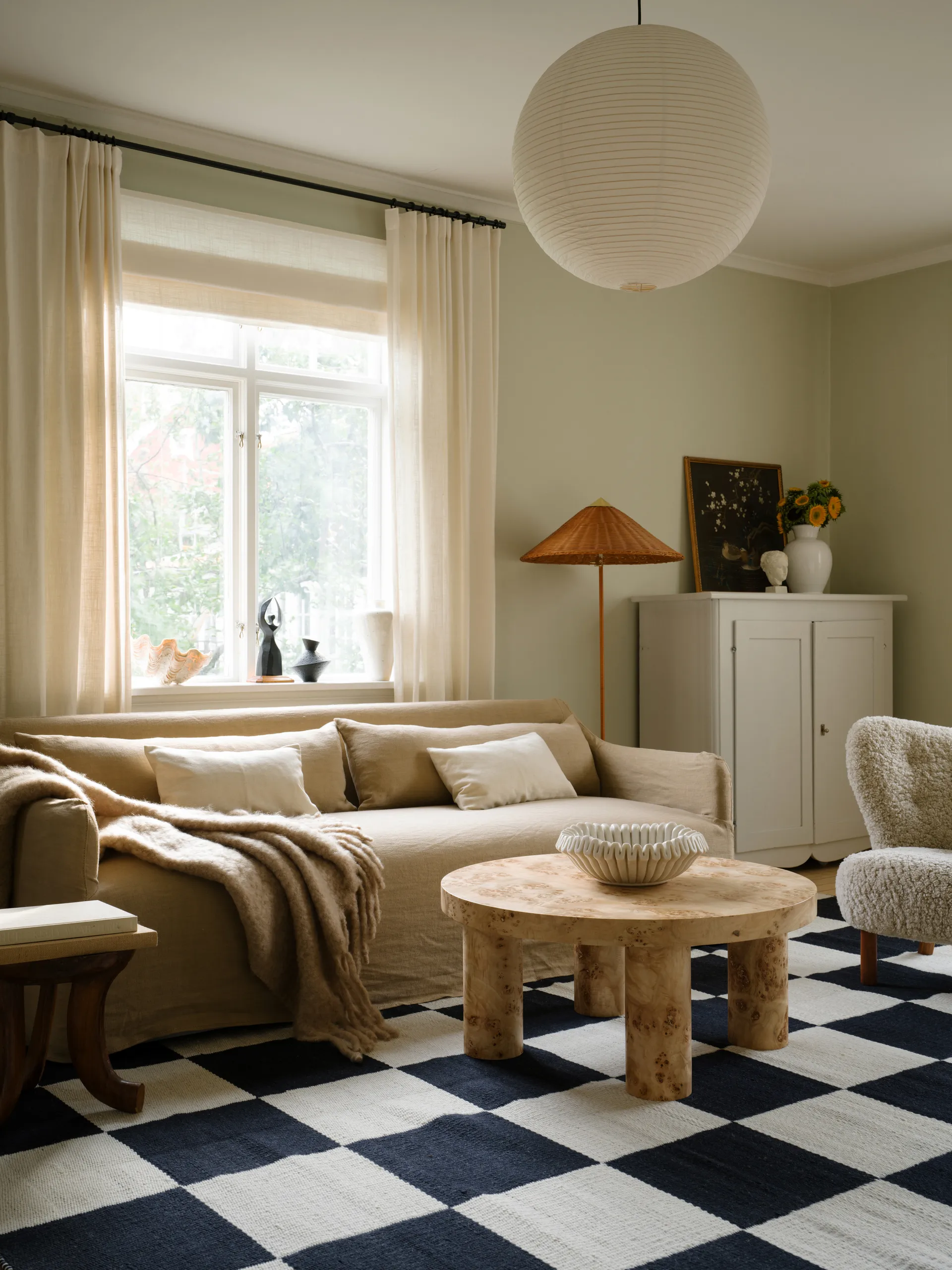 Chess ullmatta, Black and white, 140x200 cm Layered