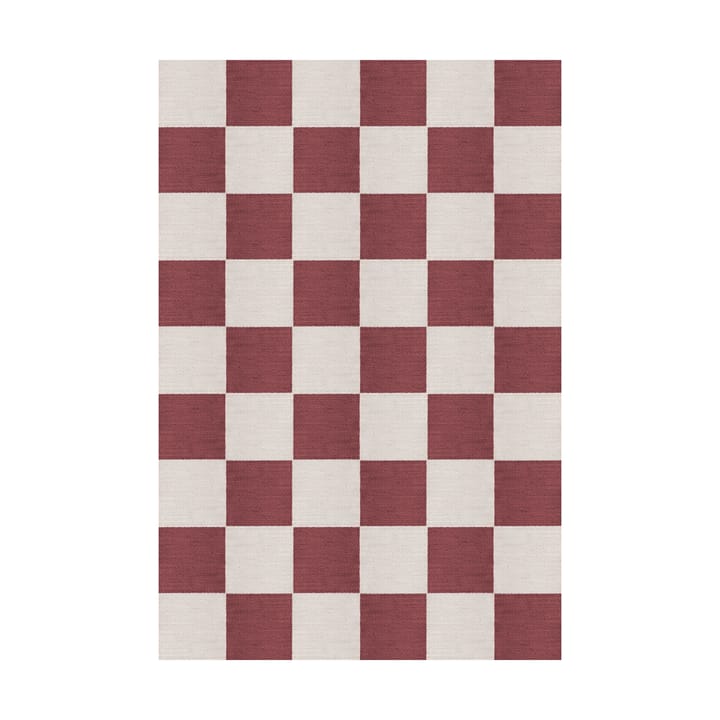 Chess ullmatta - Burgundy, 180x270 cm - Layered