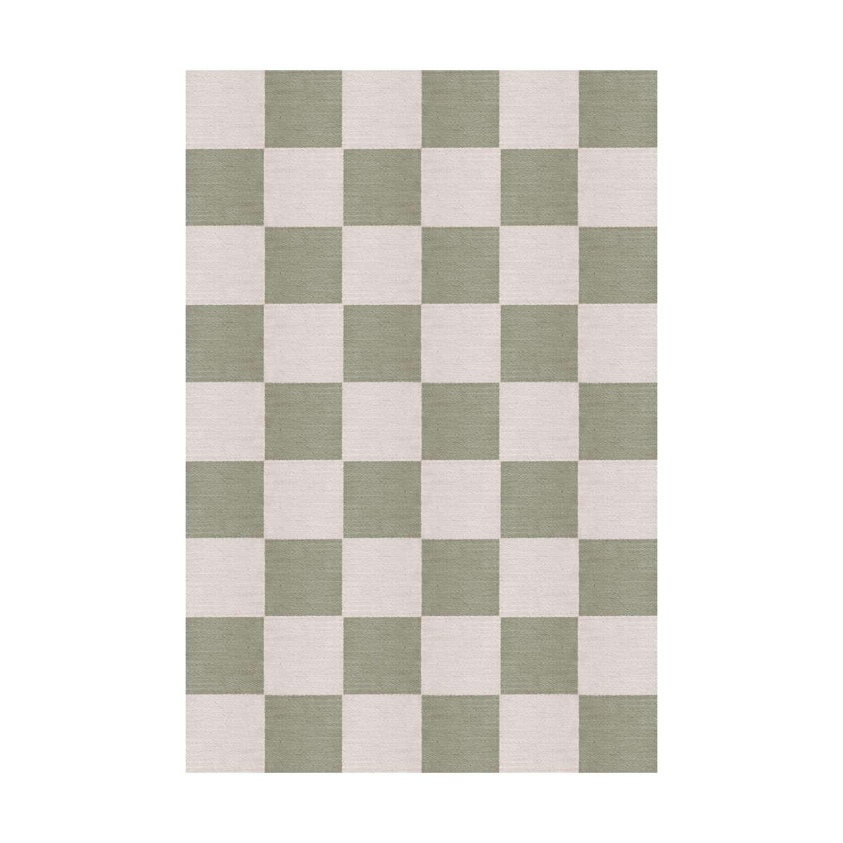 Layered Chess ullmatta Sage, 180x270 cm | Skandinavisk Design | Ullmattor | Grön