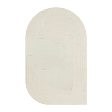 Circular ullmatta 220x350 cm - Bone white - Layered