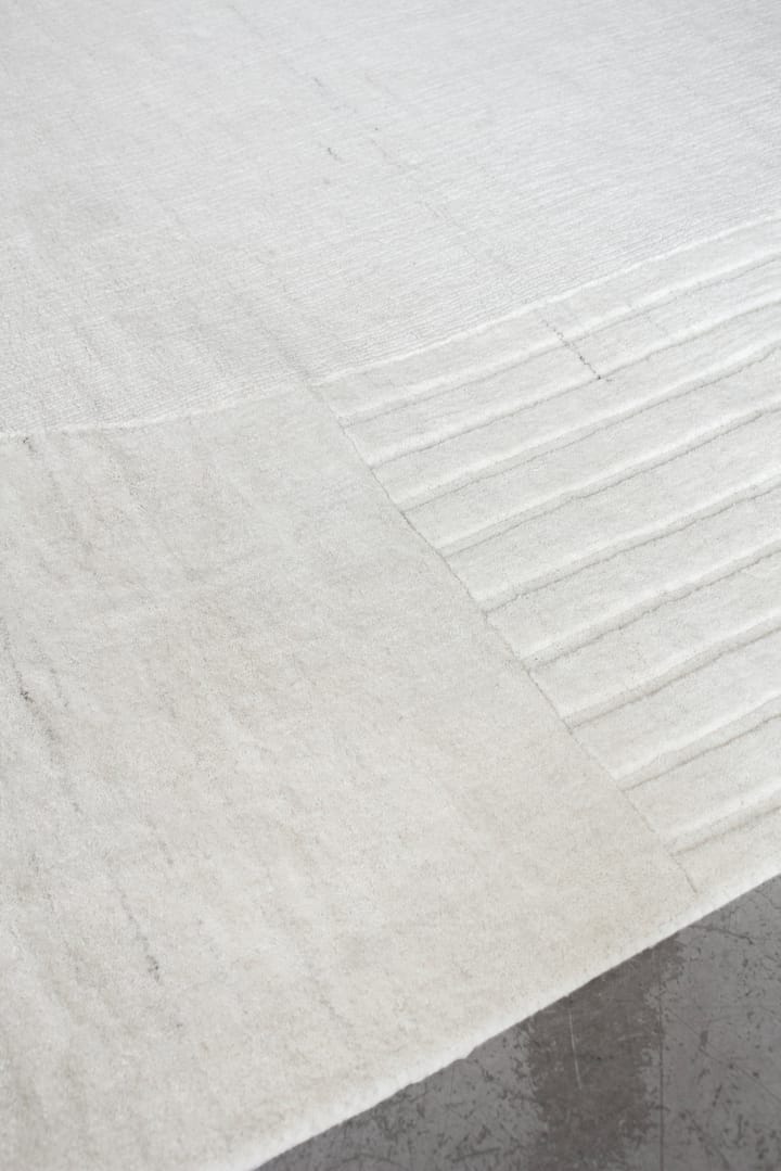 Circular ullmatta 220x350 cm, Bone white Layered