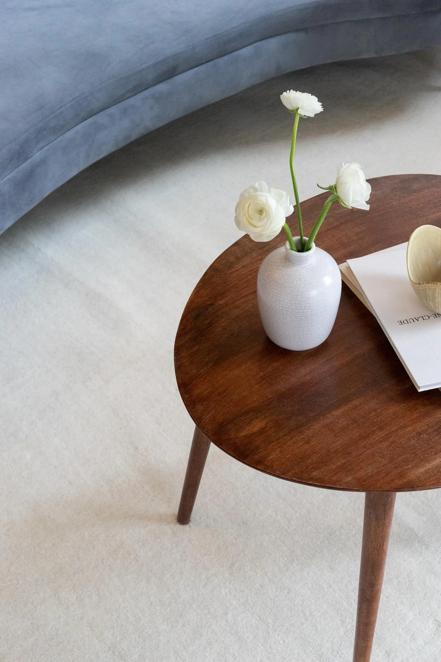 Classic solid ullmatta 300x400 cm, Bone white Layered