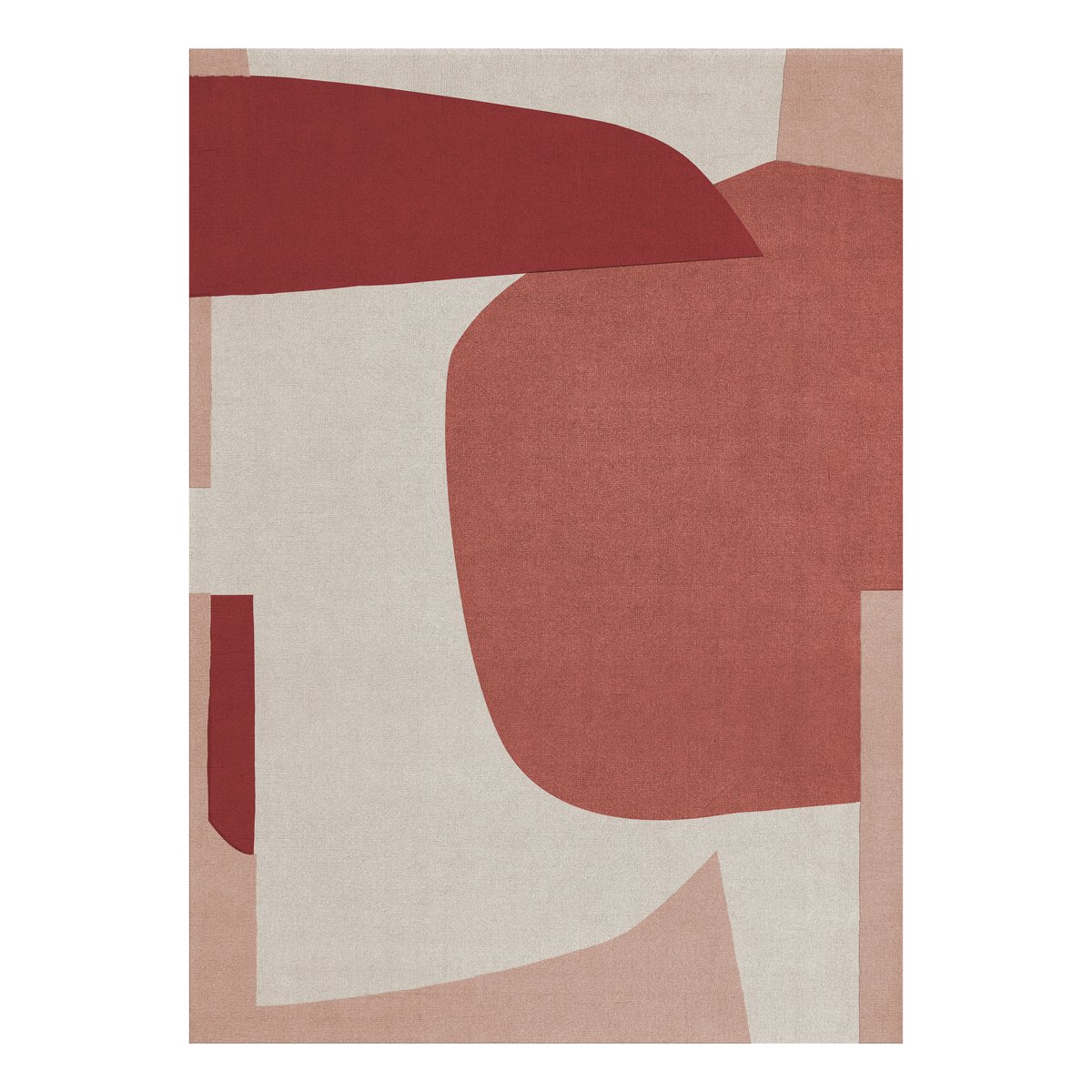 Layered Cloudberry ullmatta 180x270 cm | Skandinavisk Design | Ullmattor | Röd