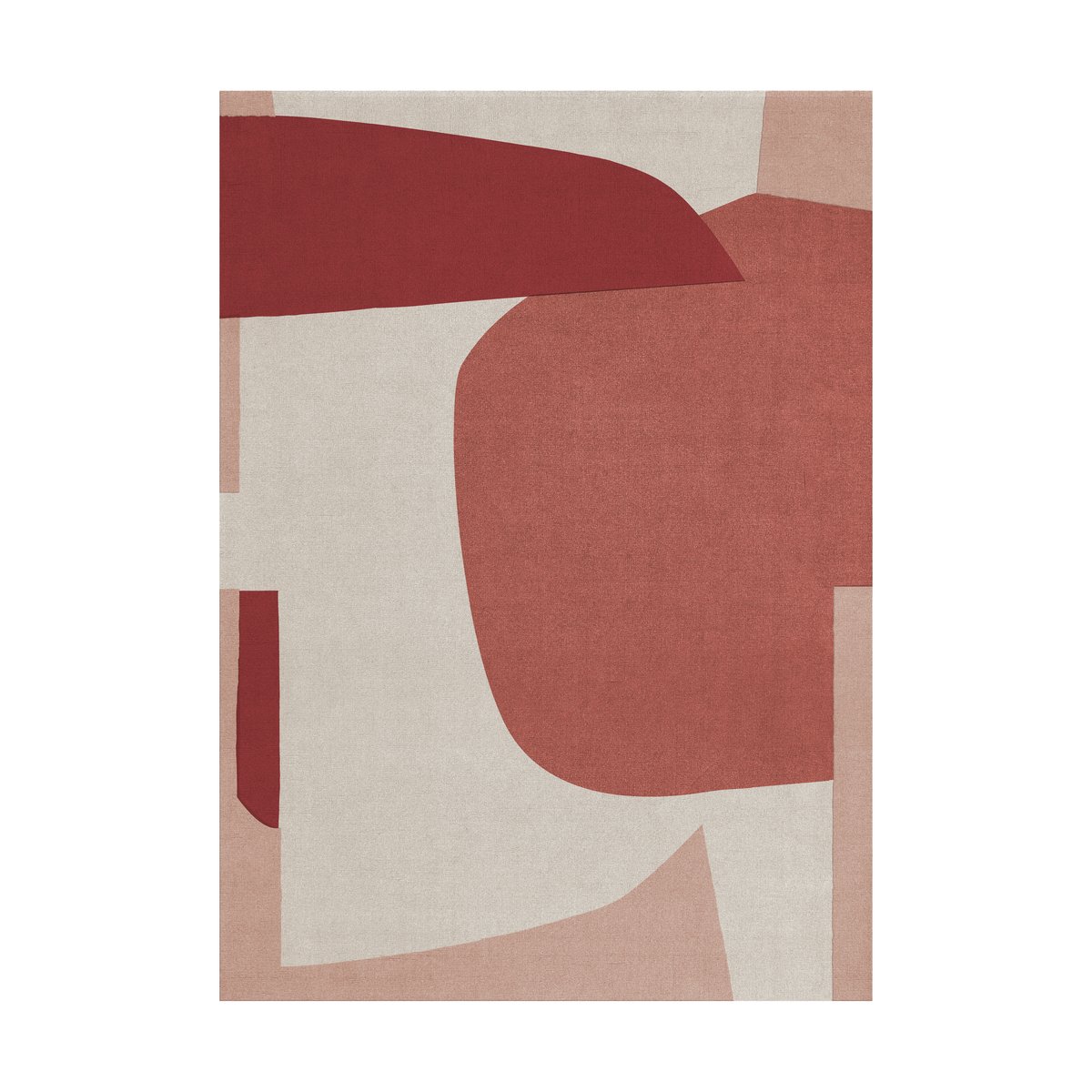 Layered Cloudberry ullmatta 200x300 cm | Skandinavisk Design | Ullmattor | Röd