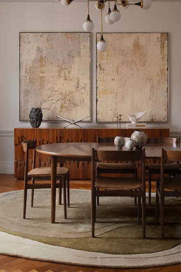 Erik Bratsberg Lozza ullmatta - Olive, 270x350 cm - Layered