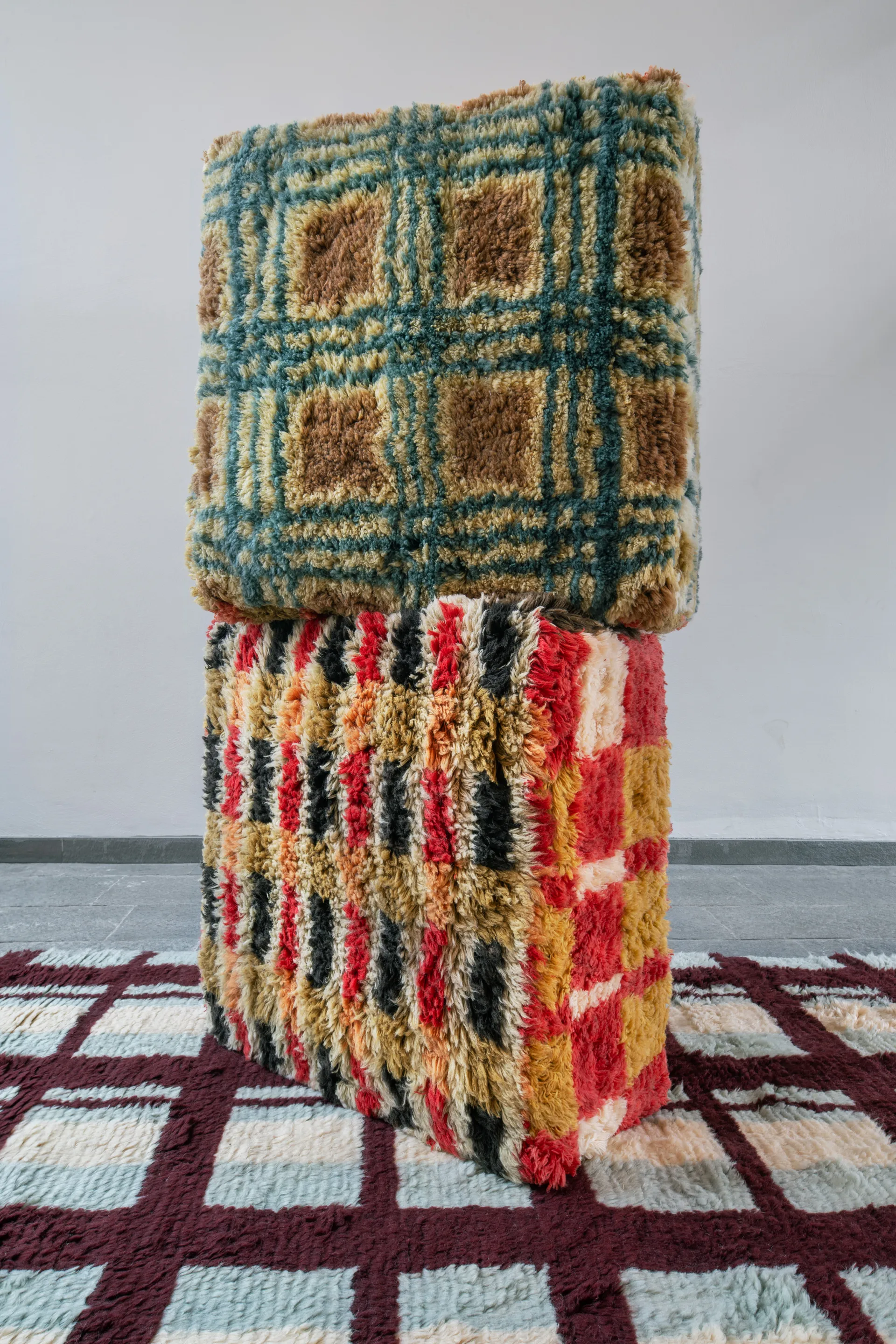 Evelina Kroon ullmatta, Shaggy arbor, 200x300 cm Layered
