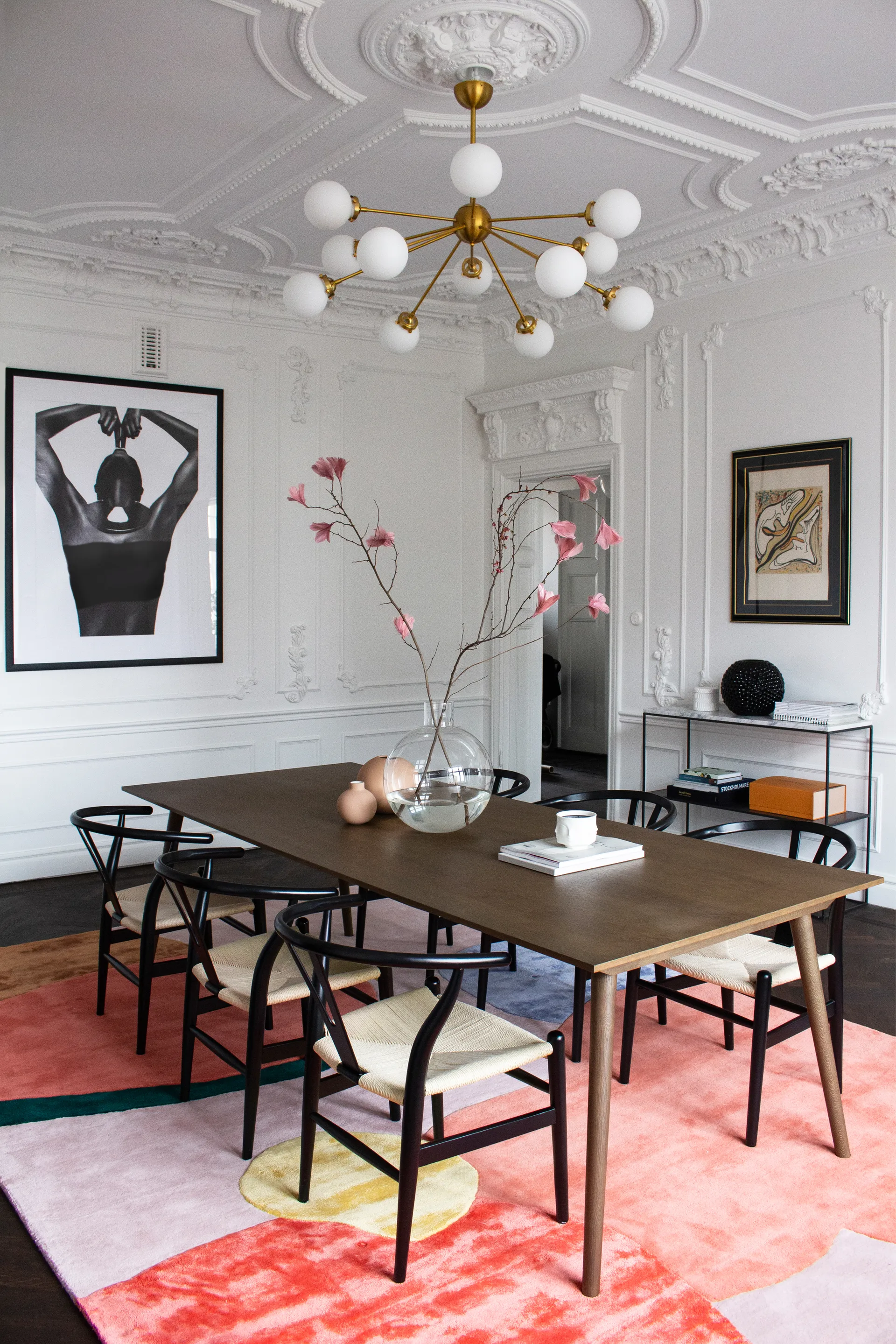 Flower Field ullmatta 180x270 cm, Pink Layered