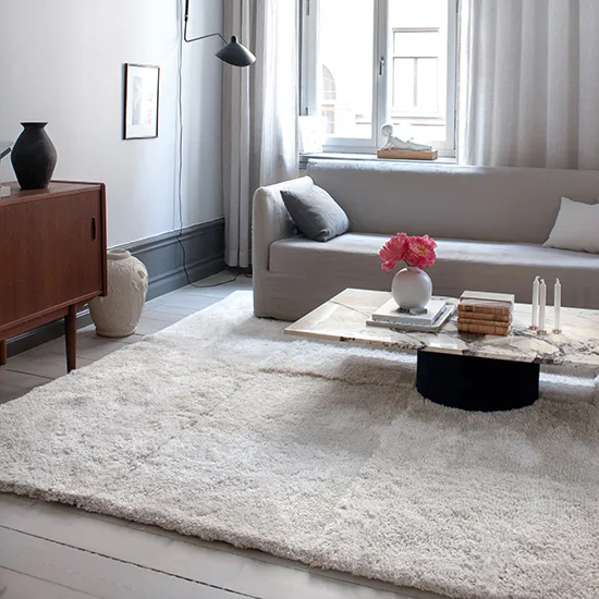 Levels matta 180x270 cm, Bone White Layered