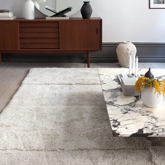 Levels matta 180x270 cm, Bone White Layered