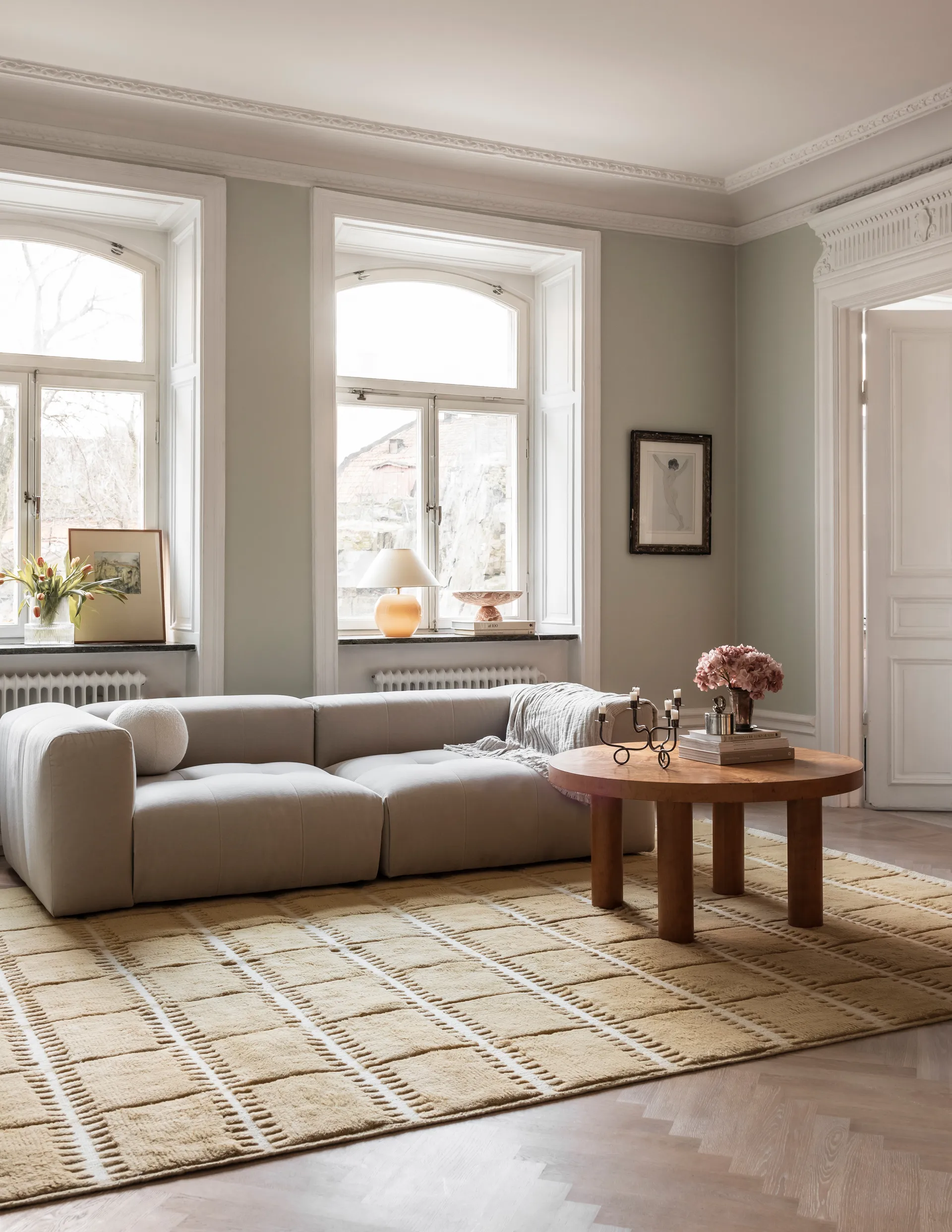 Lilly ullmatta, Mustard, 250x350 cm Layered