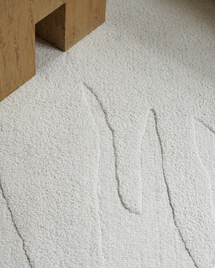 Nami ullmatta, Bone White 300x400 cm Layered