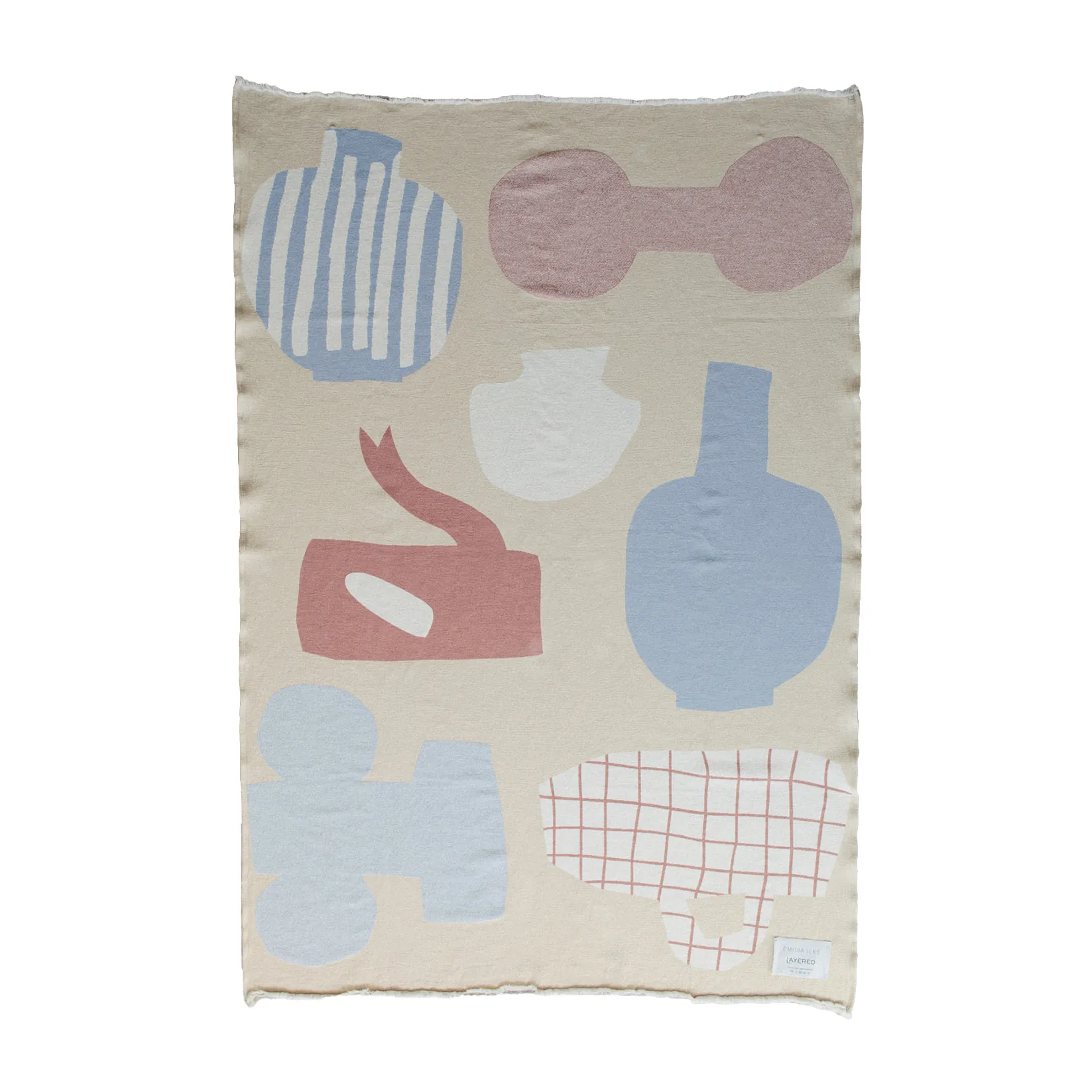 Picnic bomullsfilt 130x220 cm, Beige Layered
