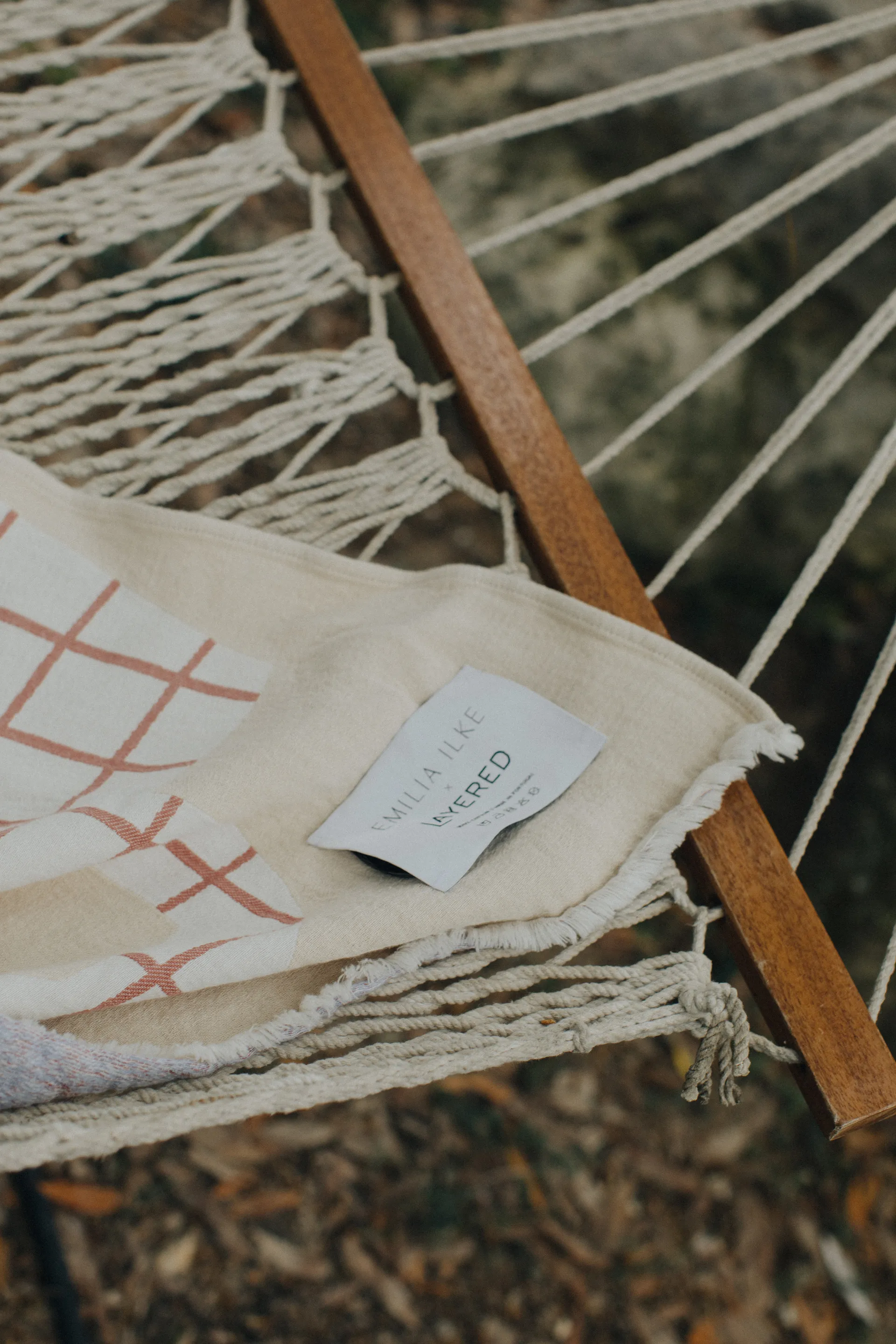 Picnic bomullsfilt 130x220 cm, Beige Layered