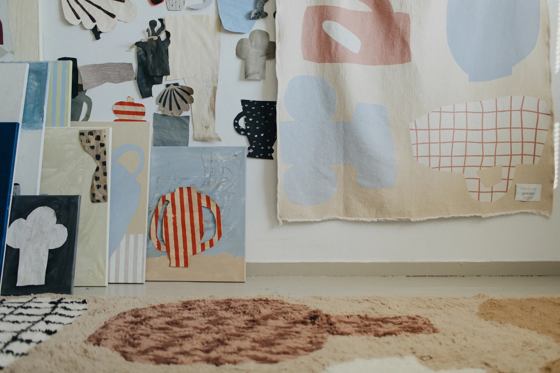 Picnic bomullsfilt 130x220 cm, Beige Layered