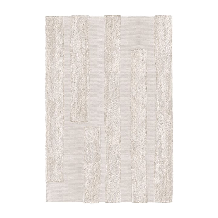 Punja Bricks ullmatta - Bone White, 300x400 cm - Layered