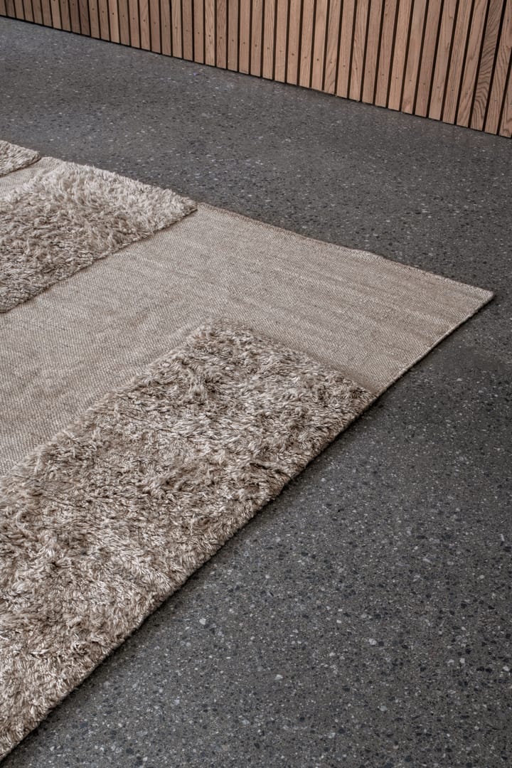 Punja Bricks ullmatta - Sand Melange, 250x350 cm - Layered