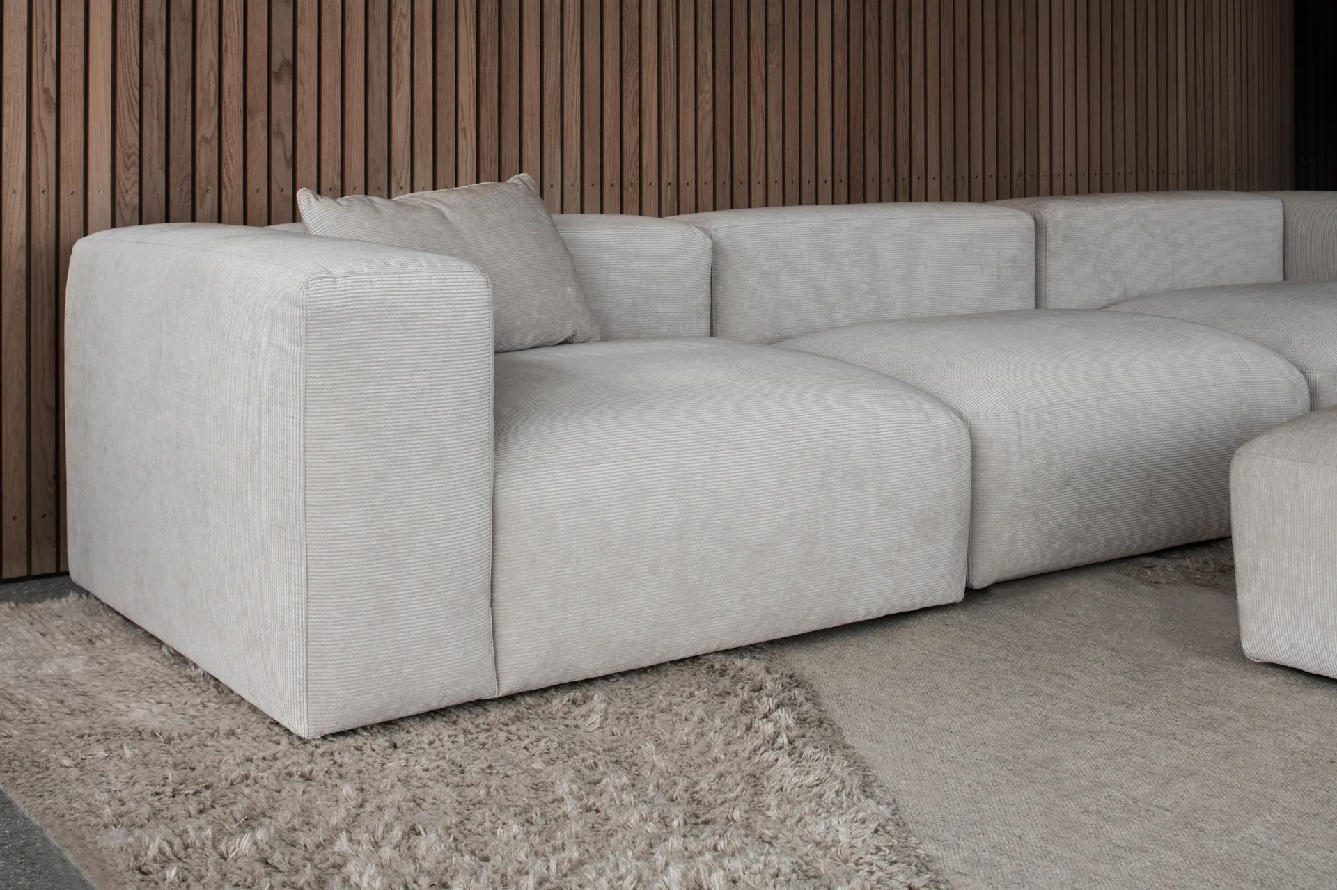 Punja plasma ullmatta 160x230 cm, Sand melange Layered