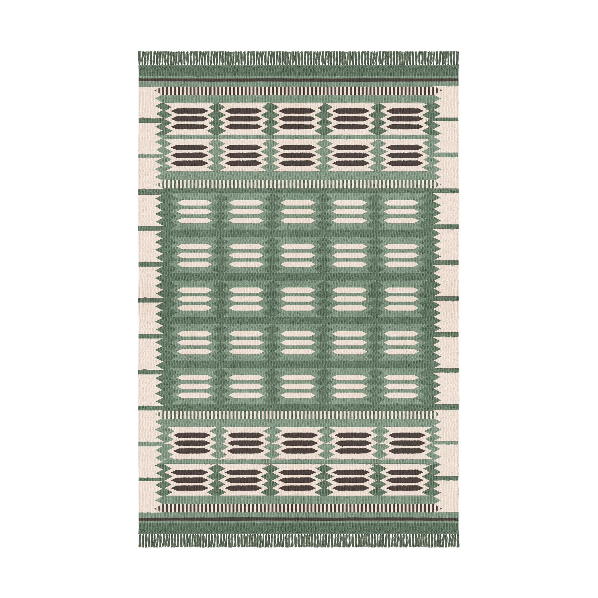 Röllakan Hilma ullmatta, Fern, 180x270 cm Layered