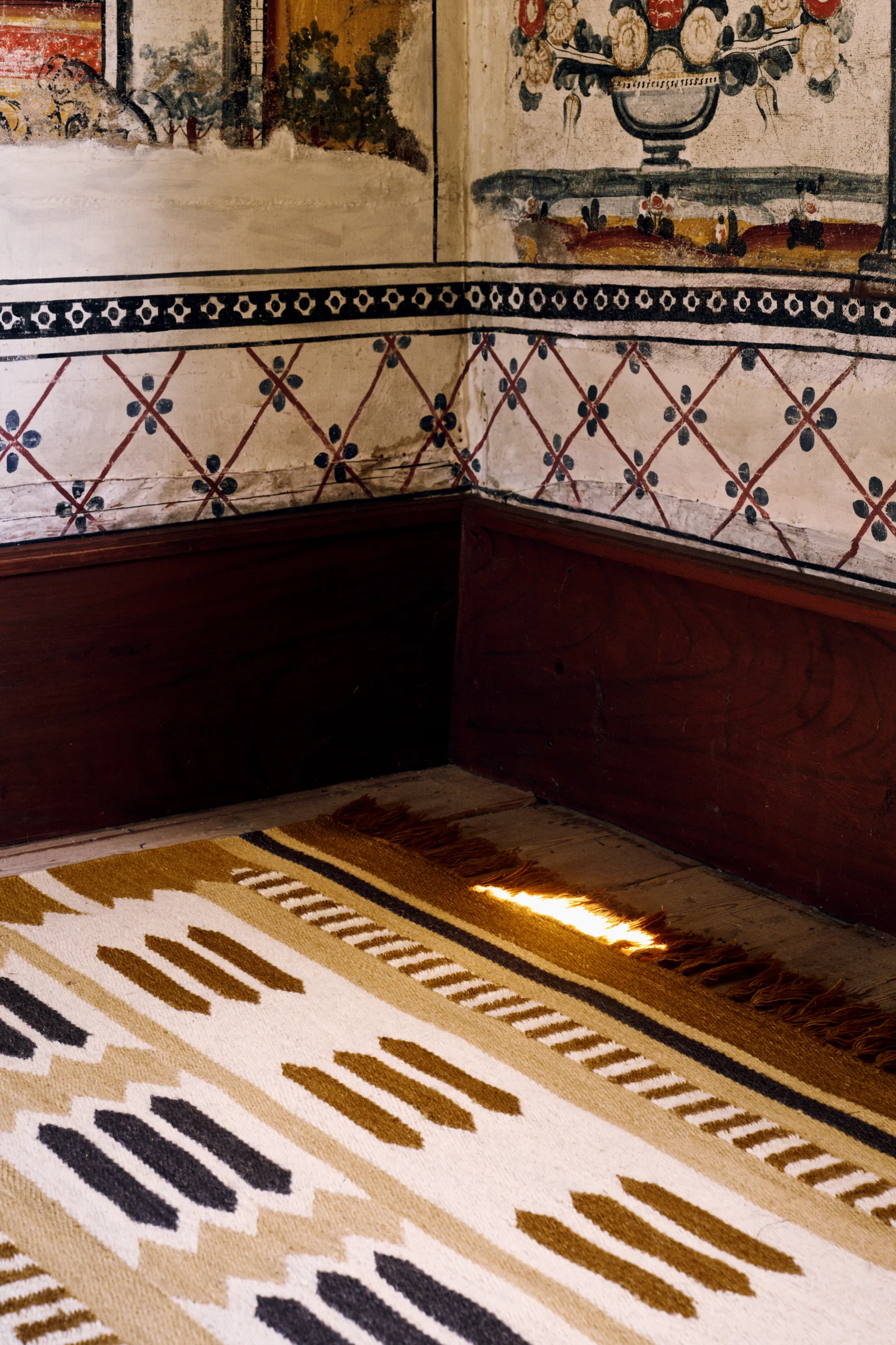 Röllakan Hilma ullmatta, Marigold, 140x200 cm Layered