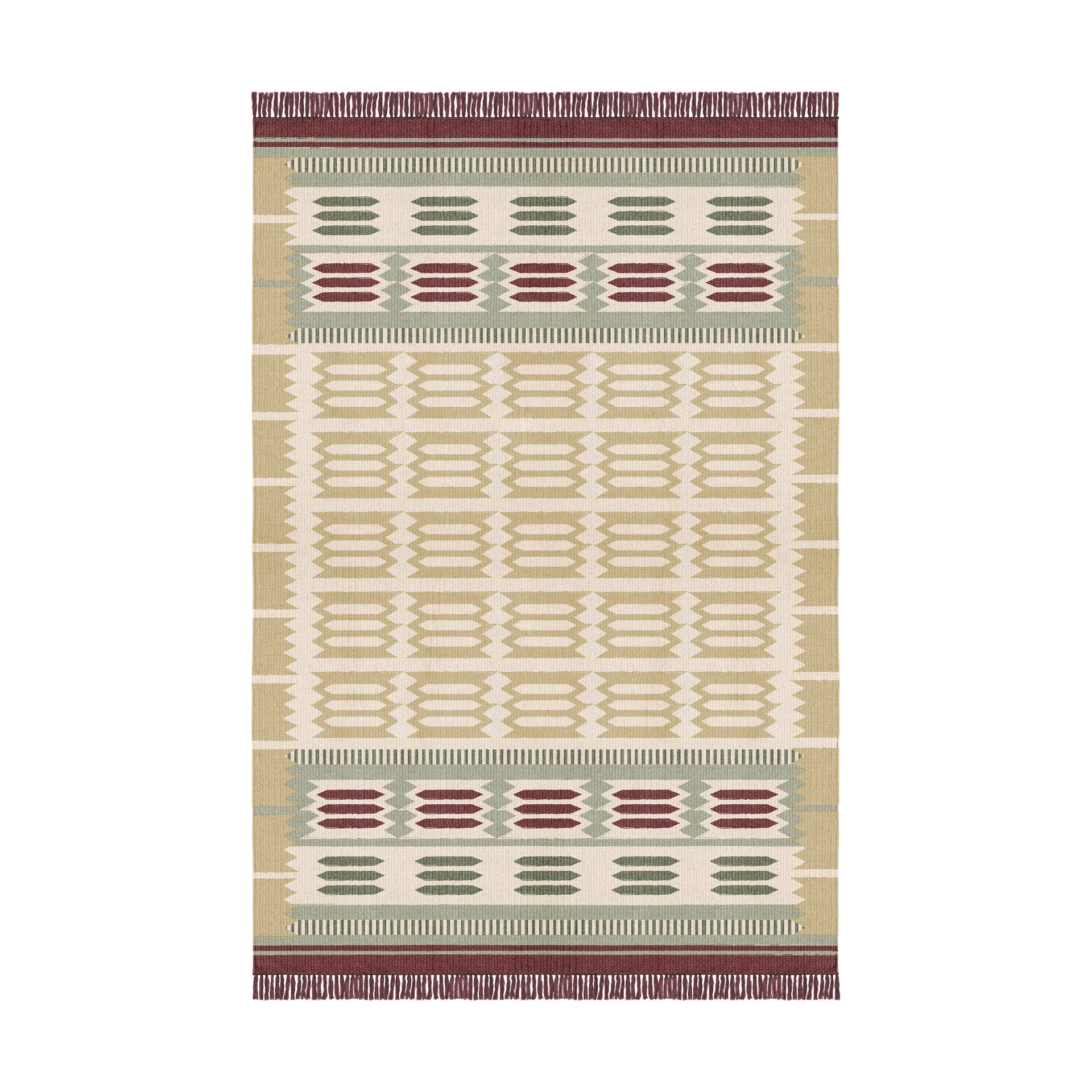 Röllakan Hilma ullmatta, Primrose, 180x270 cm Layered