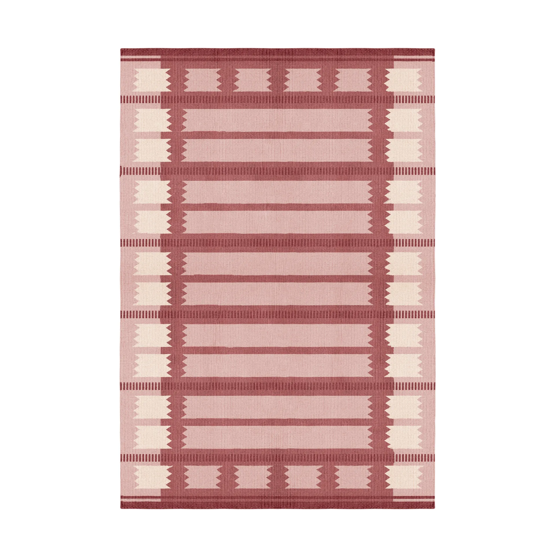 Röllakan Iris ullmatta, Rasberry, 140x200 cm Layered