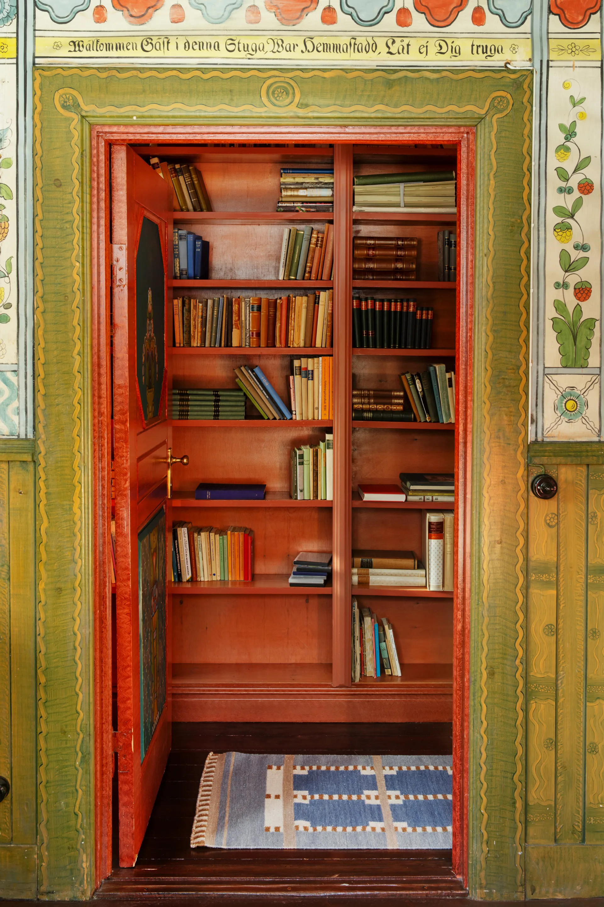 Röllakan Ruth gångmatta, Summer sky, 75x240 cm Layered