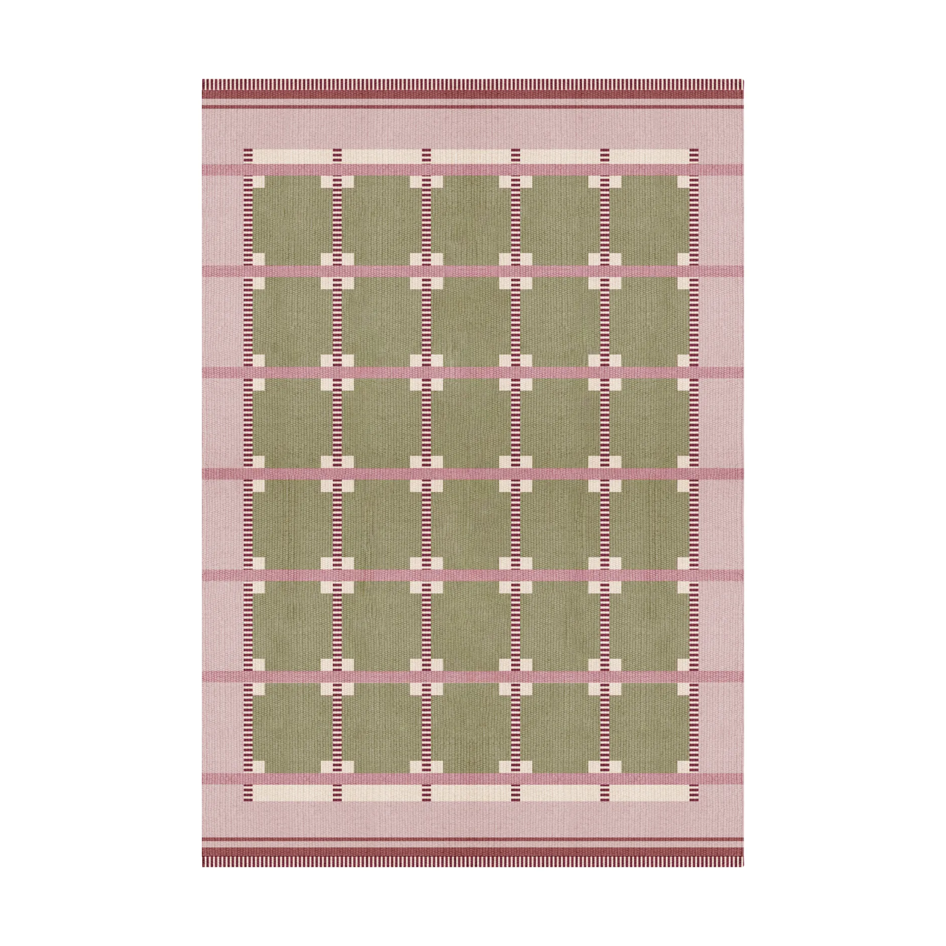 Röllakan Ruth ullmatta, Spring grass, 180x270 cm Layered