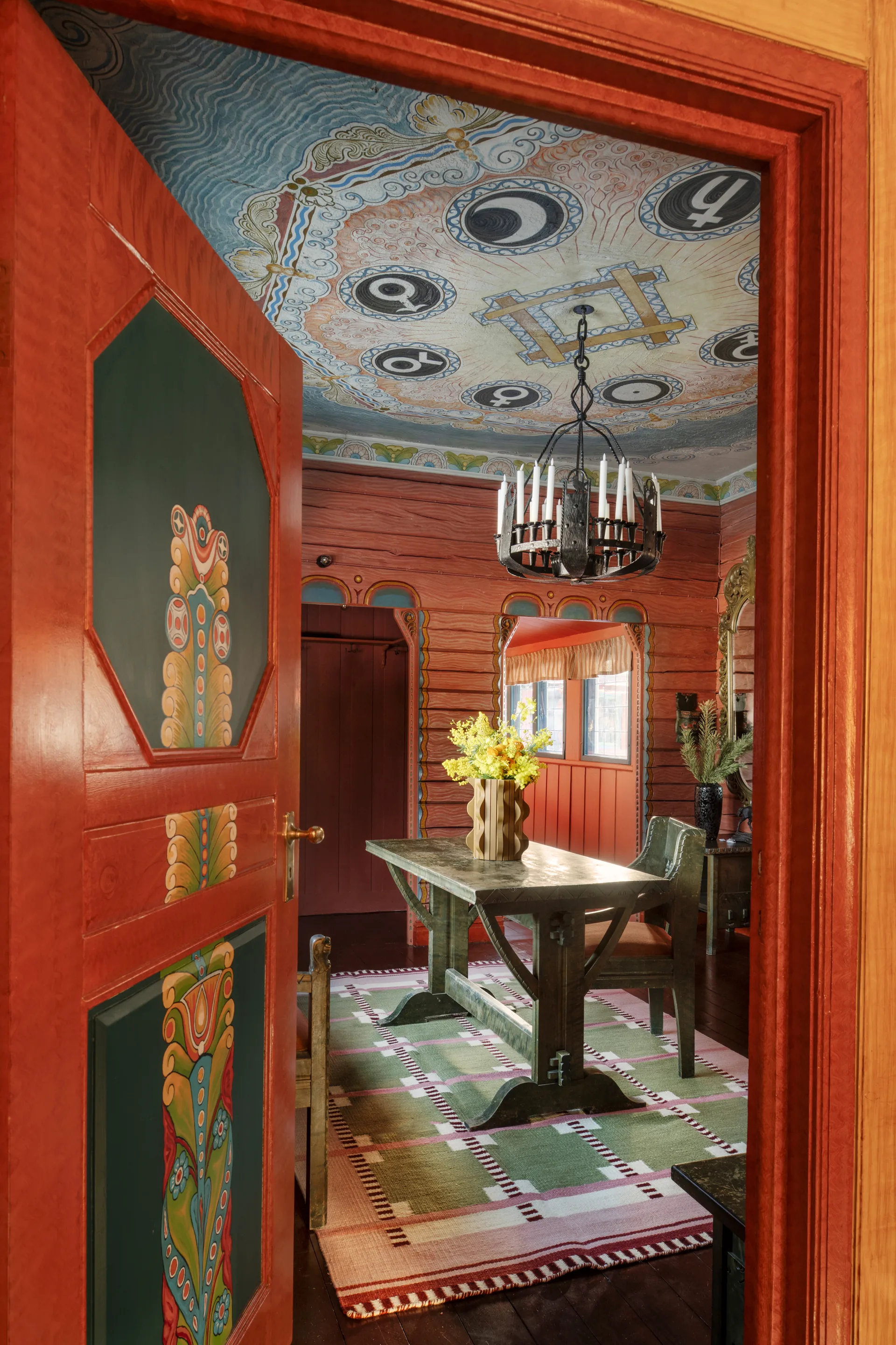 Röllakan Ruth ullmatta, Spring grass, 180x270 cm Layered