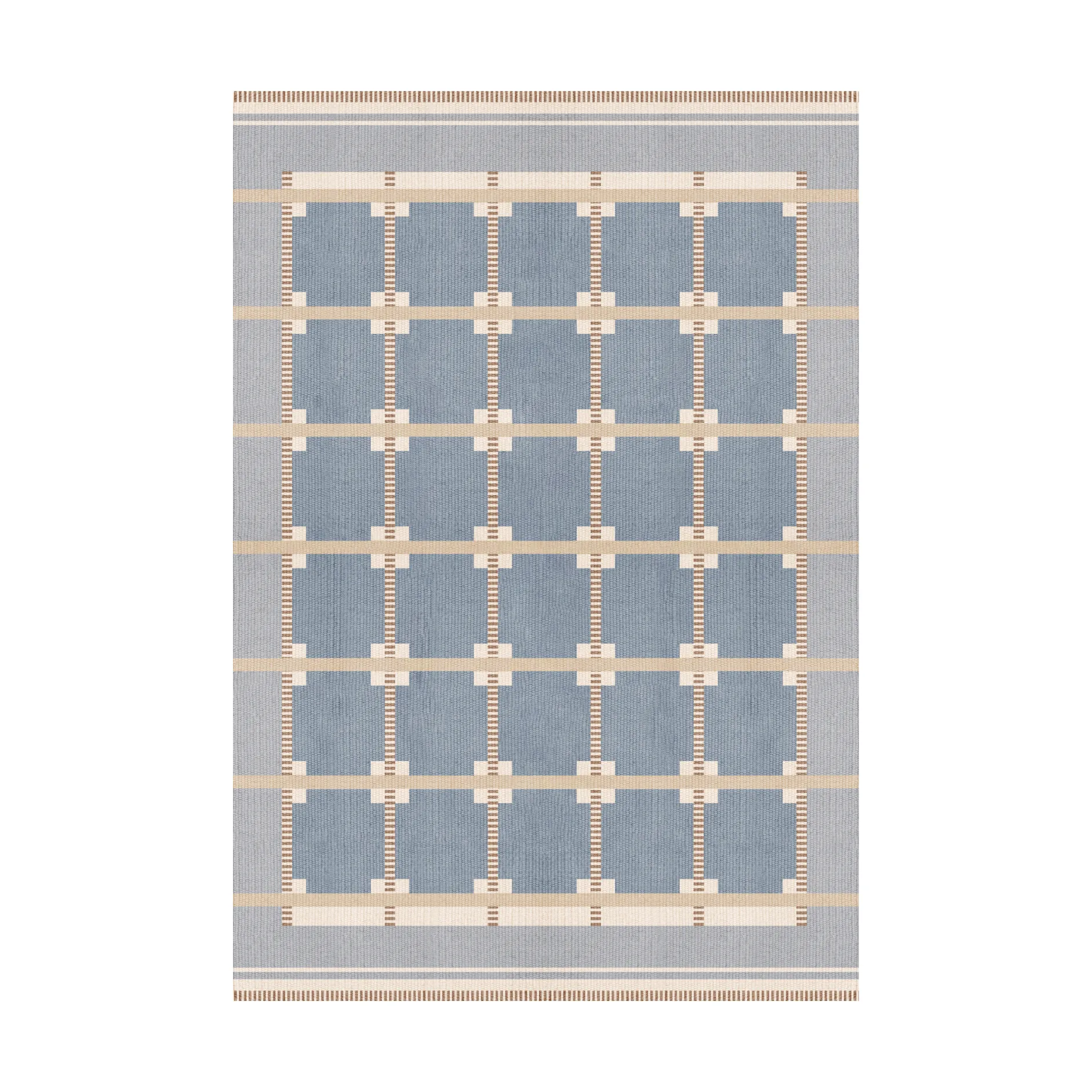 Röllakan Ruth ullmatta, Summer sky, 180x270 cm Layered