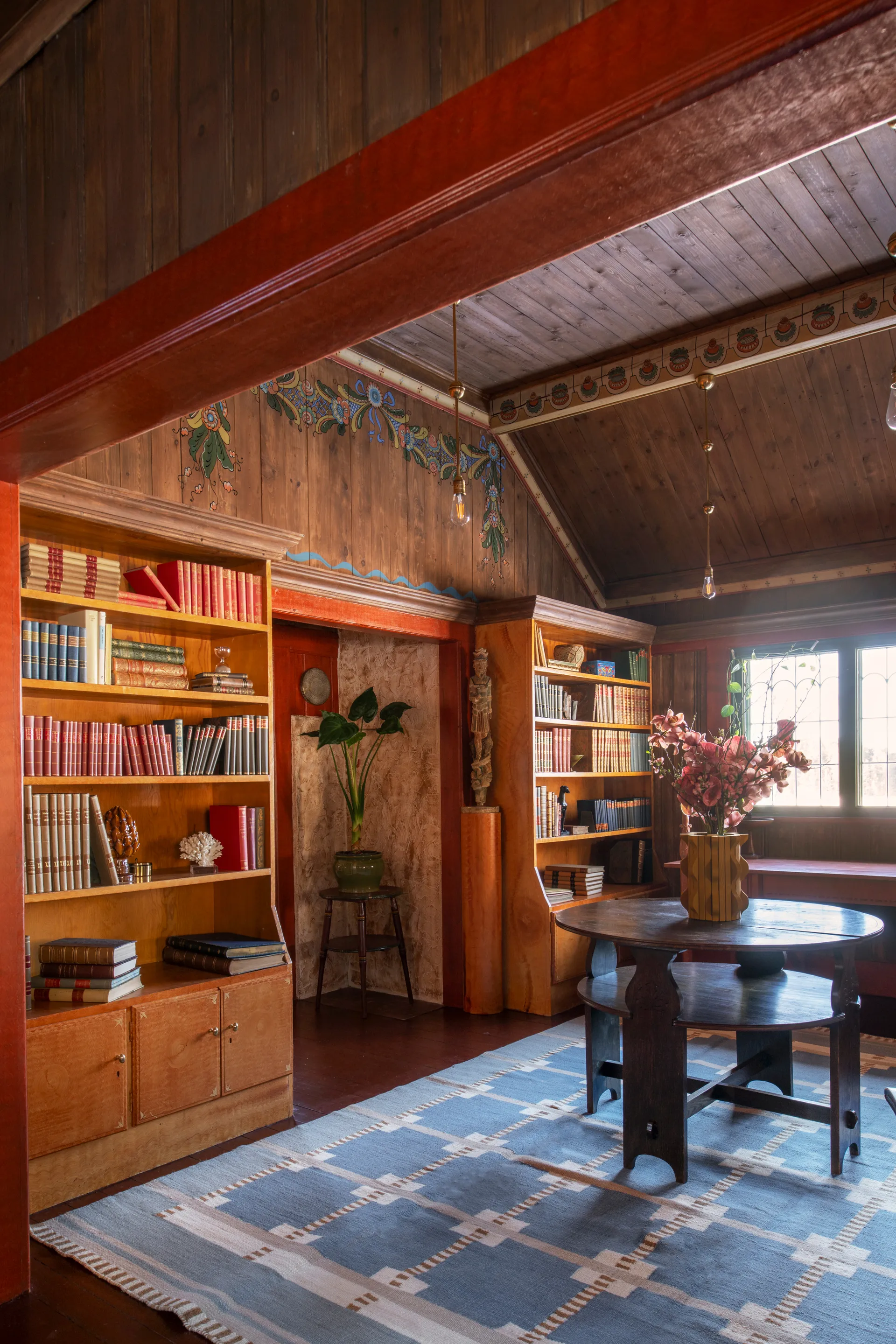 Röllakan Ruth ullmatta, Summer sky, 180x270 cm Layered