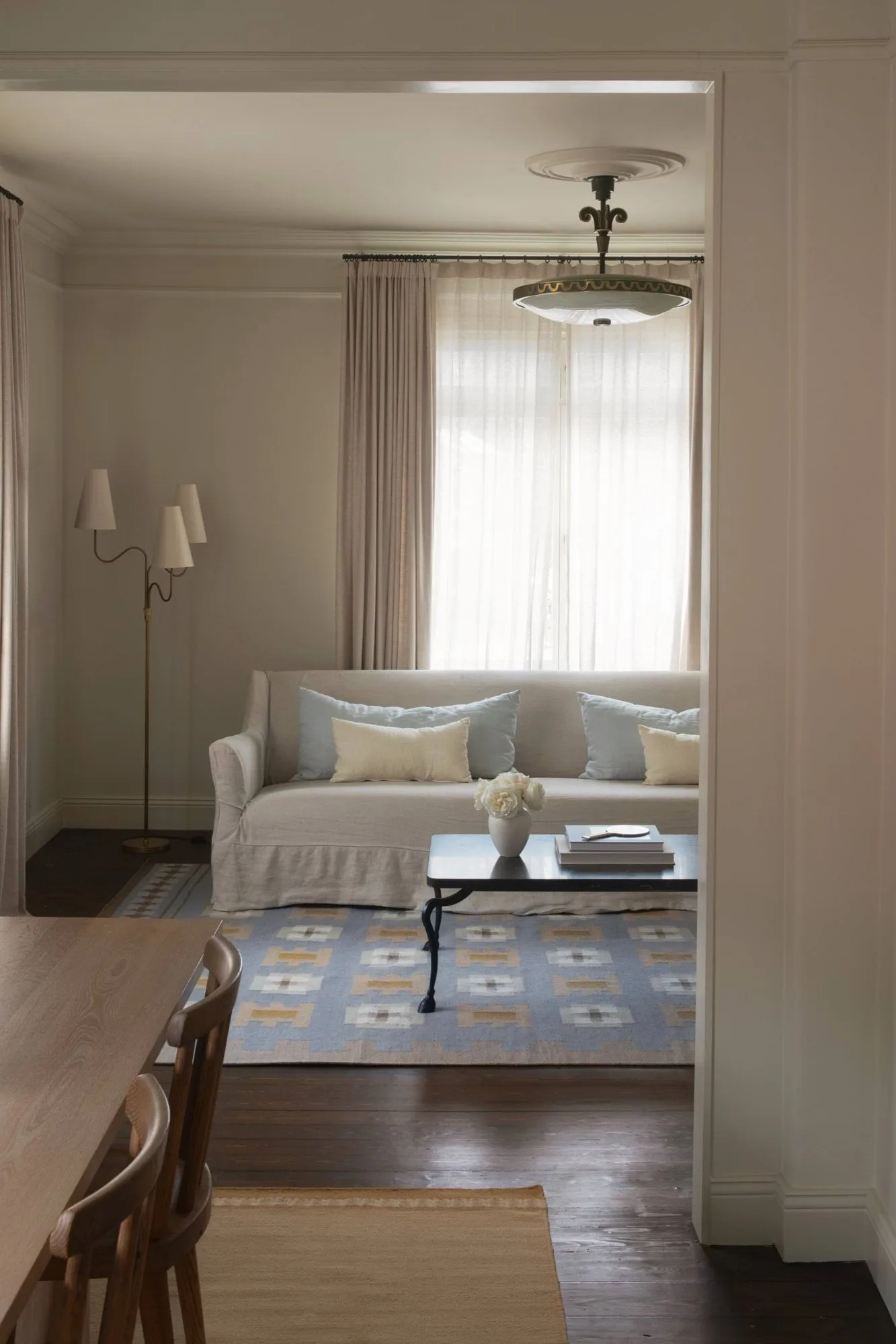 Röllakan Selma ullmatta, Dove, 180x270 cm Layered