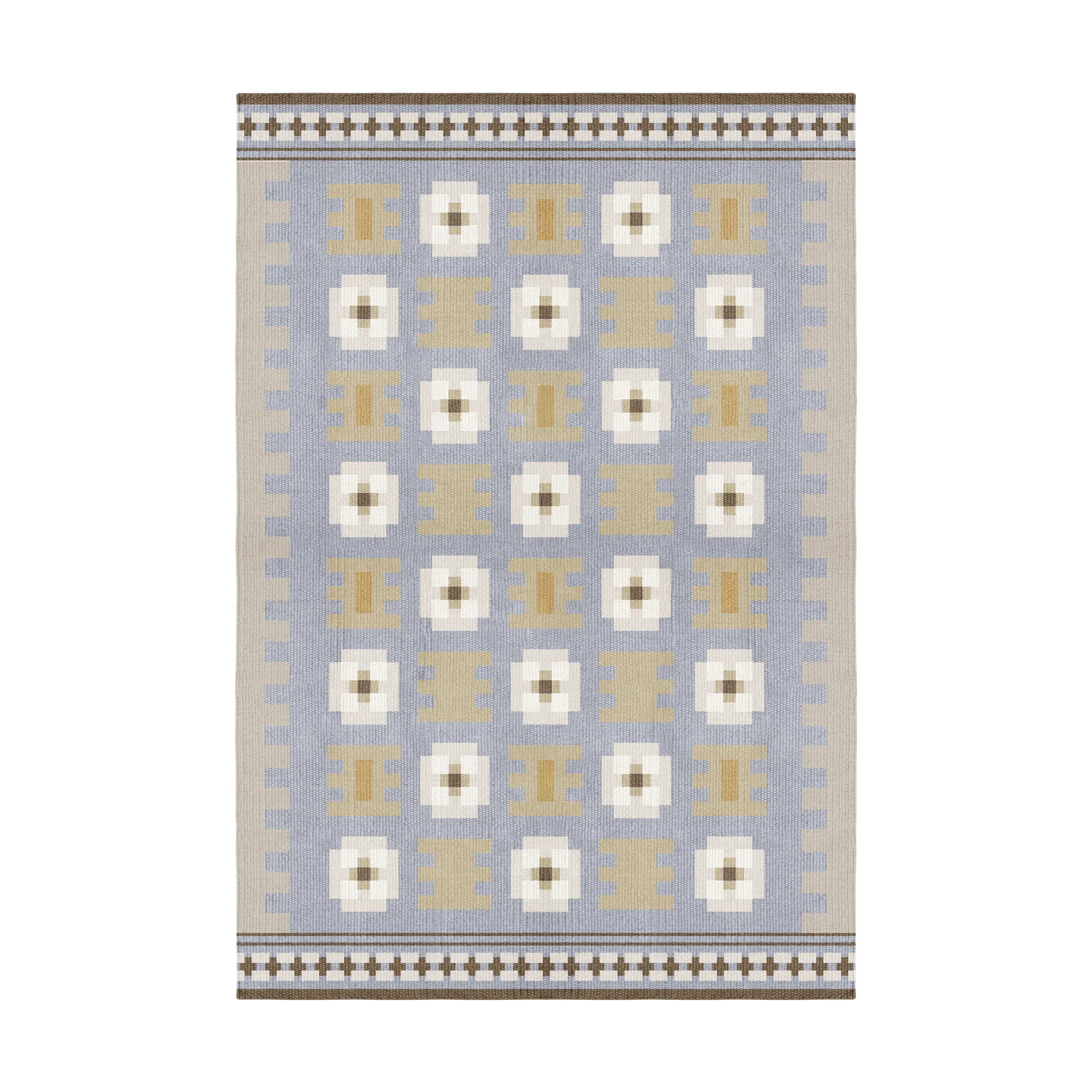 Röllakan Selma ullmatta, Dove, 180x270 cm Layered