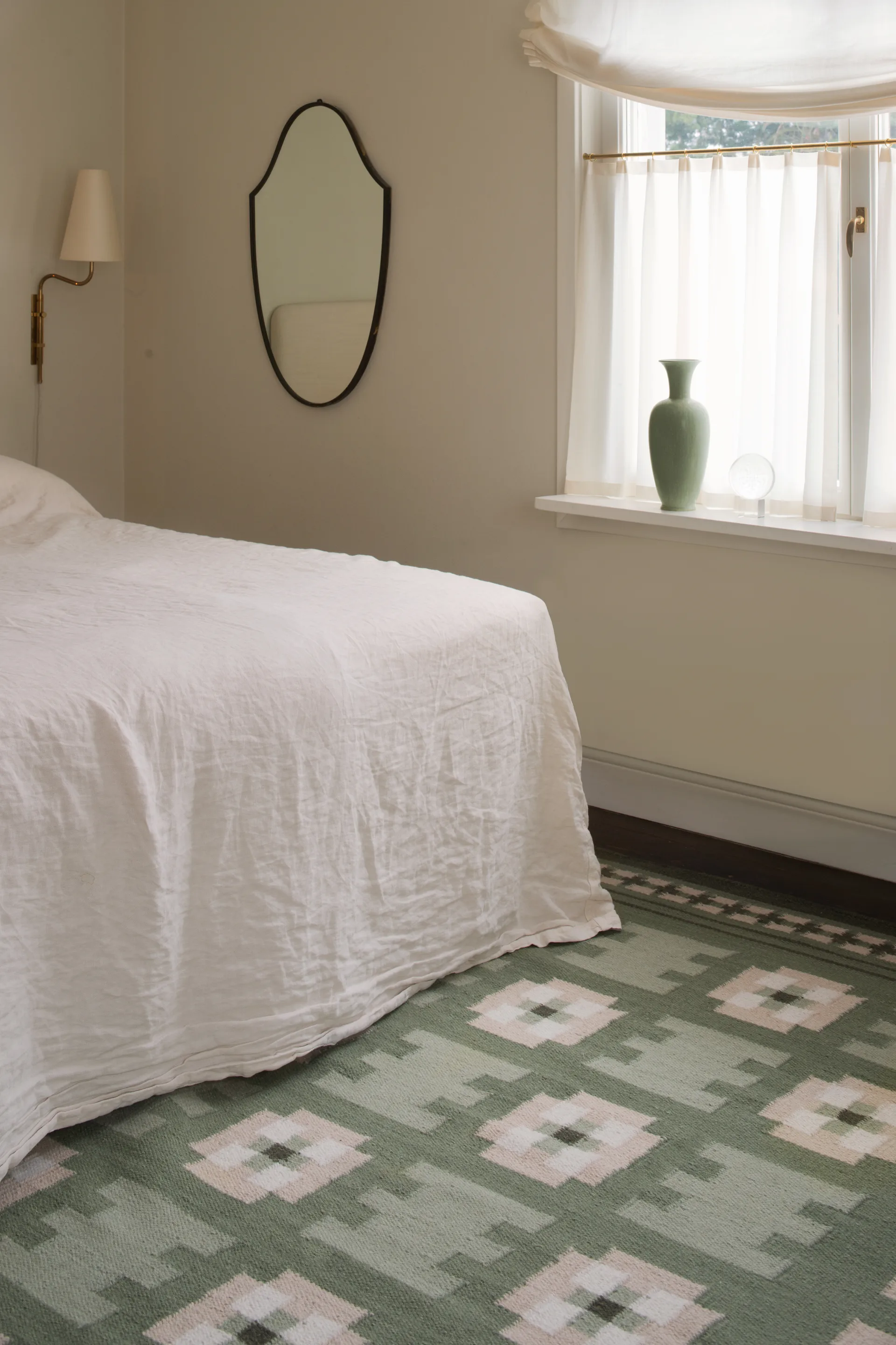 Röllakan Selma ullmatta, Sage, 250x350 cm Layered