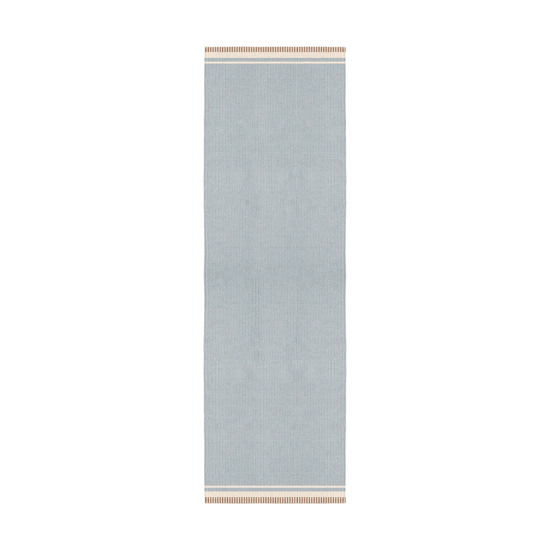 Röllakan Solid ullmatta, Sky blue, 75x240 cm Layered