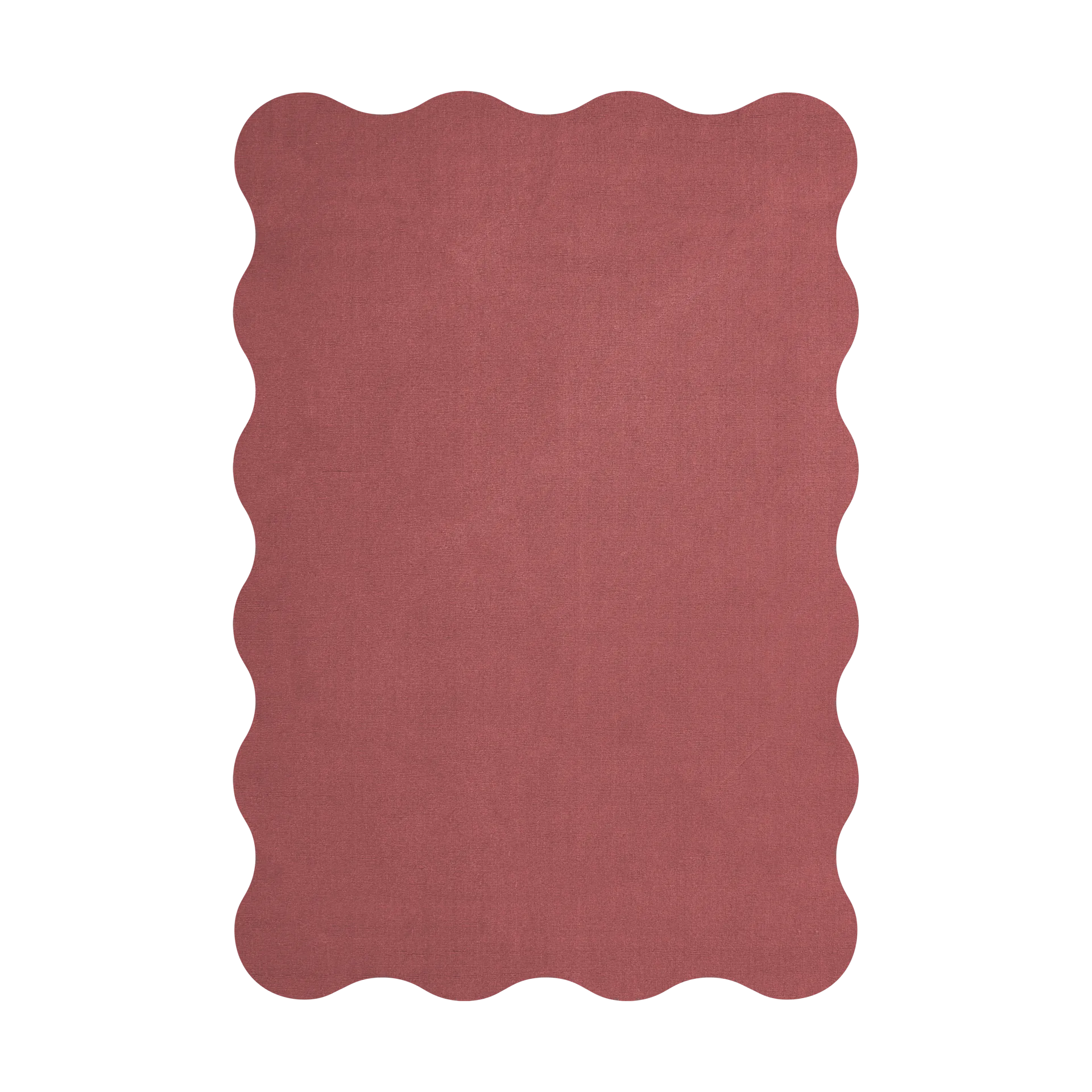 Scallop ullmatta 200x300 cm, Rosewood red Layered