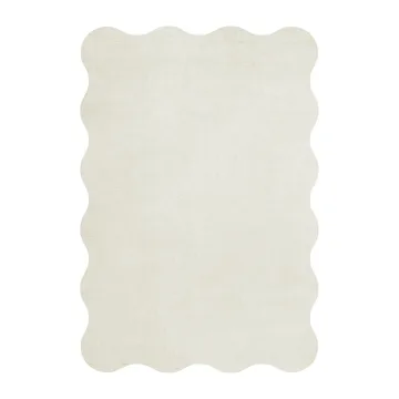 Scallop ullmatta 250x350 cm - Bone white - Layered