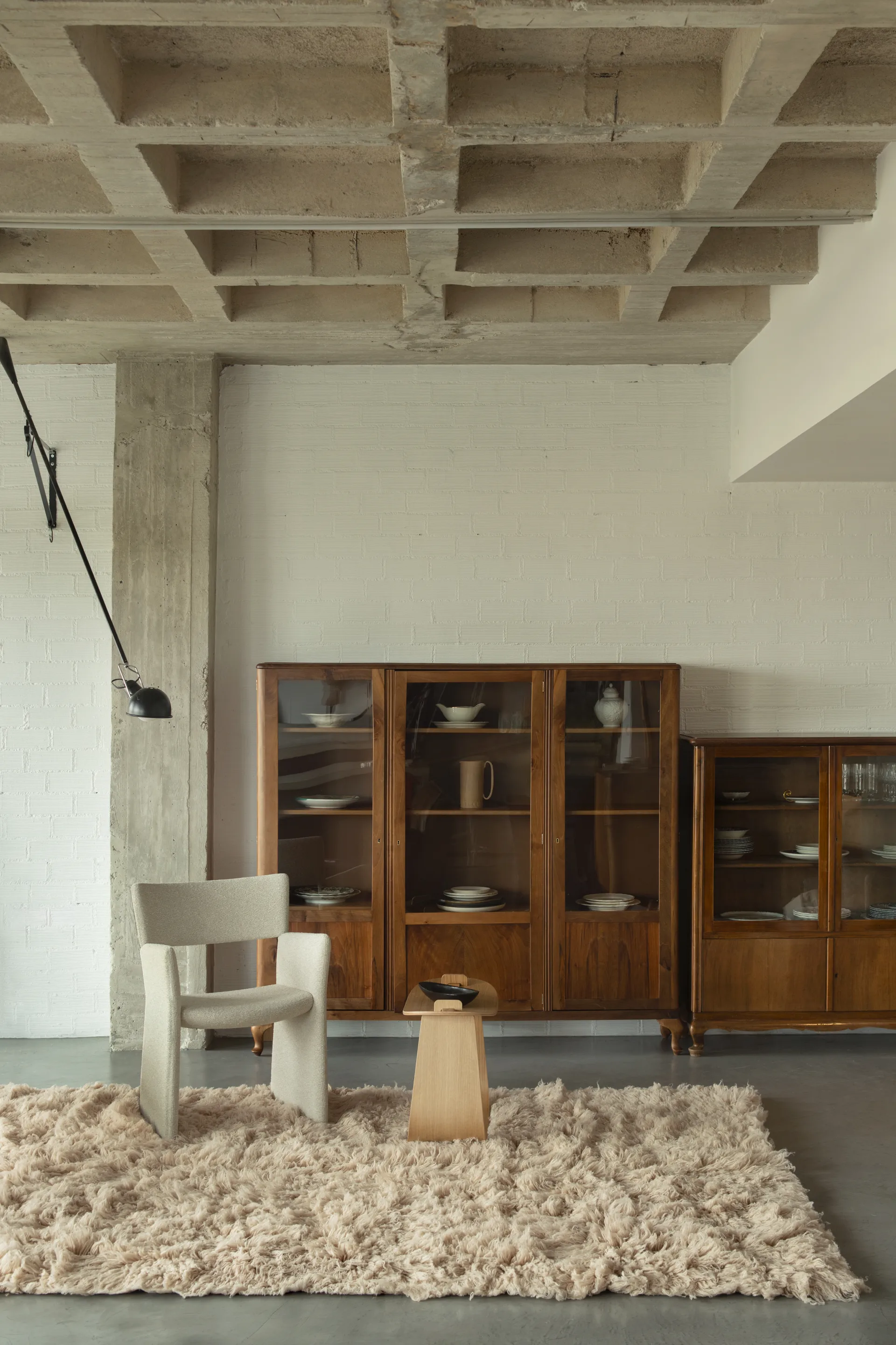 Shaggy matta 180x270 cm, Oatmeal Layered