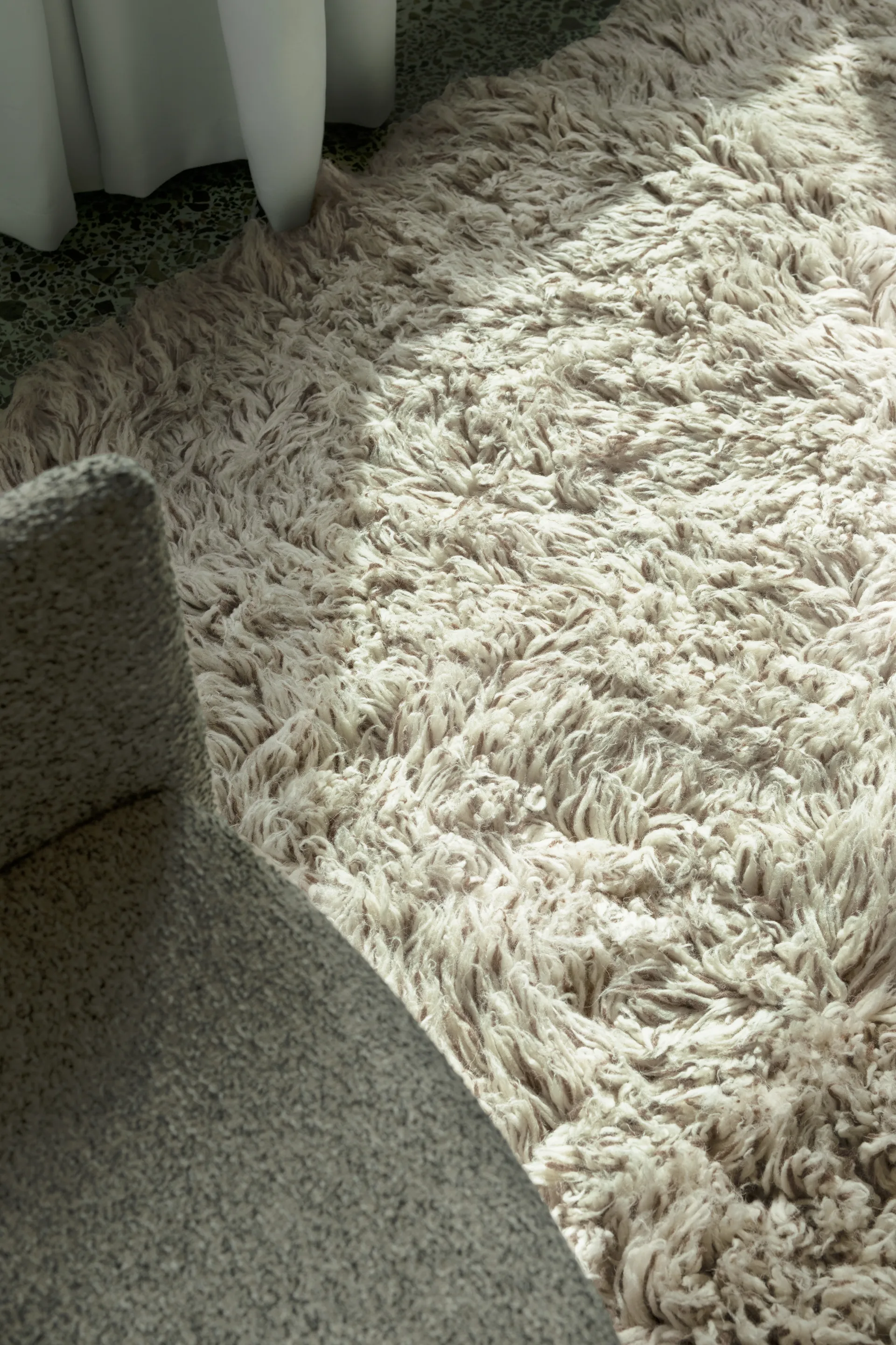 Shaggy matta 200x300 cm, Bone White Layered