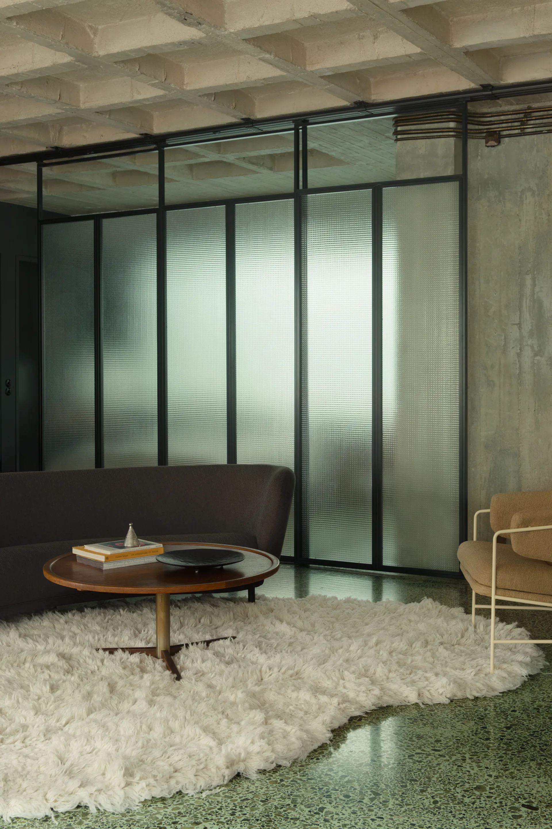 Shaggy matta 250x350 cm, Bone white Layered