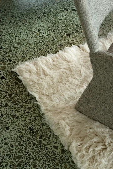 Shaggy matta 250x350 cm - Bone white - Layered