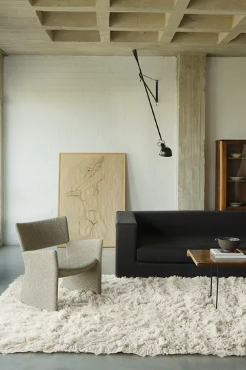 Shaggy matta 250x350 cm - Bone white - Layered