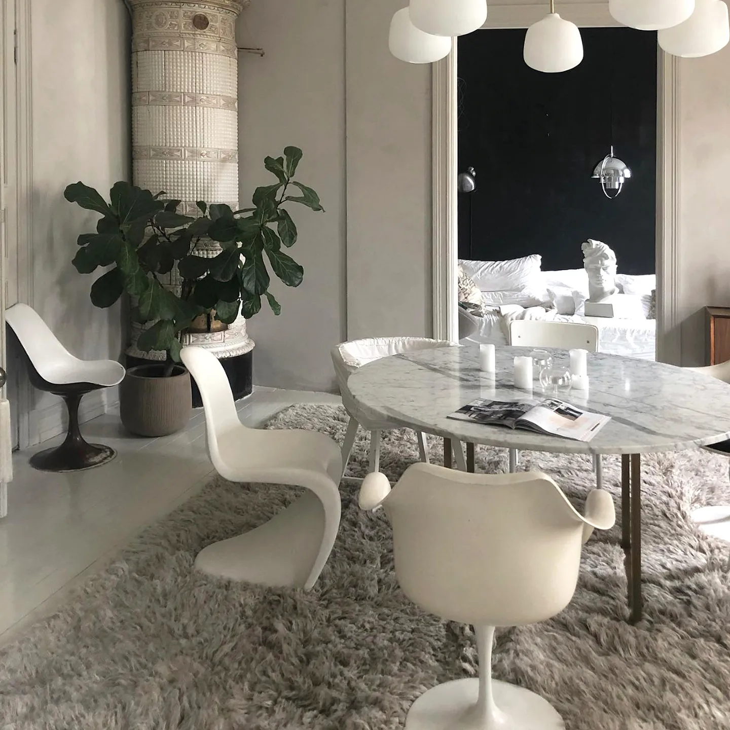 Shaggy matta 250x350 cm, Mocha melange Layered