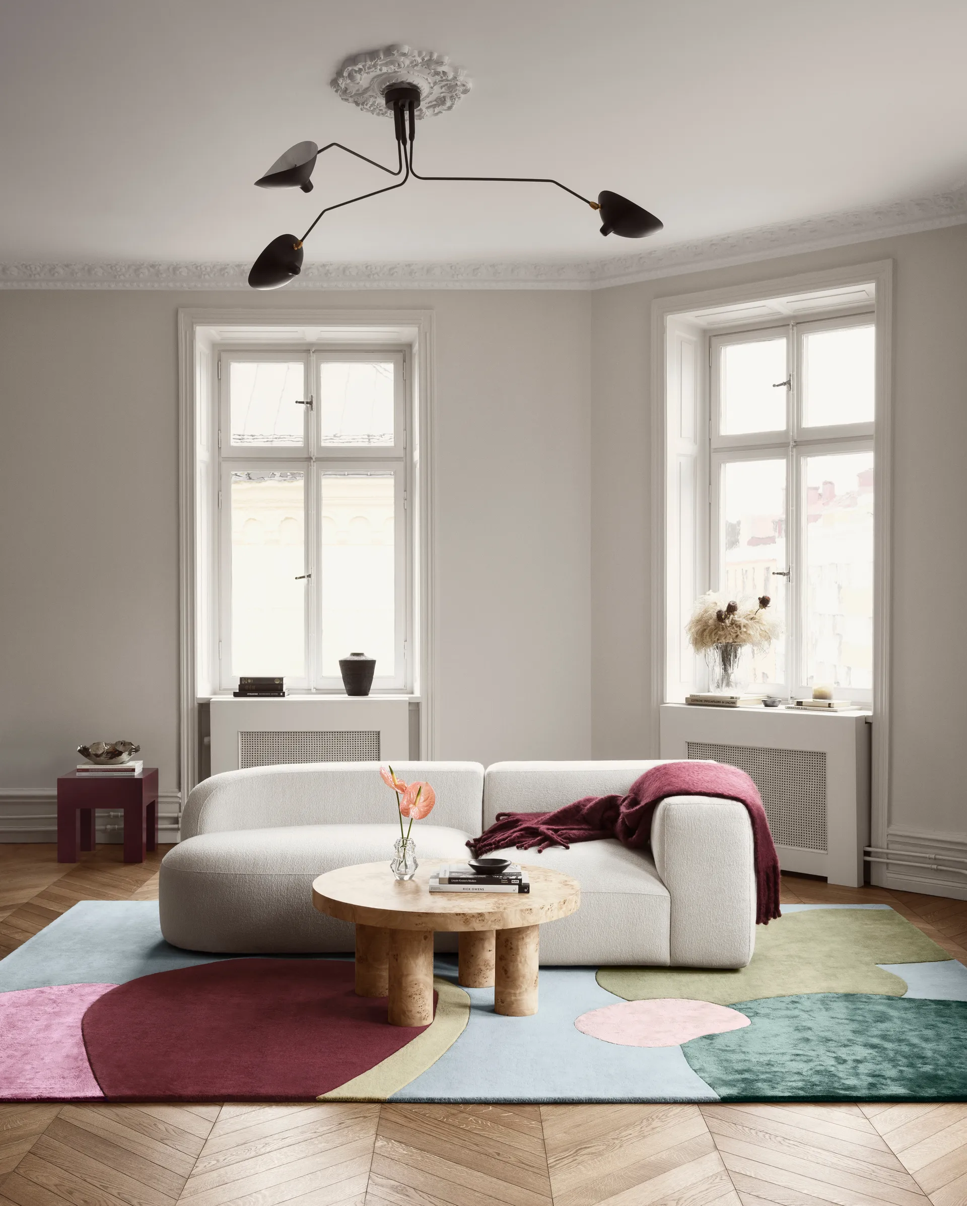 Sleeping Flower ullmatta, 250x350 cm Layered