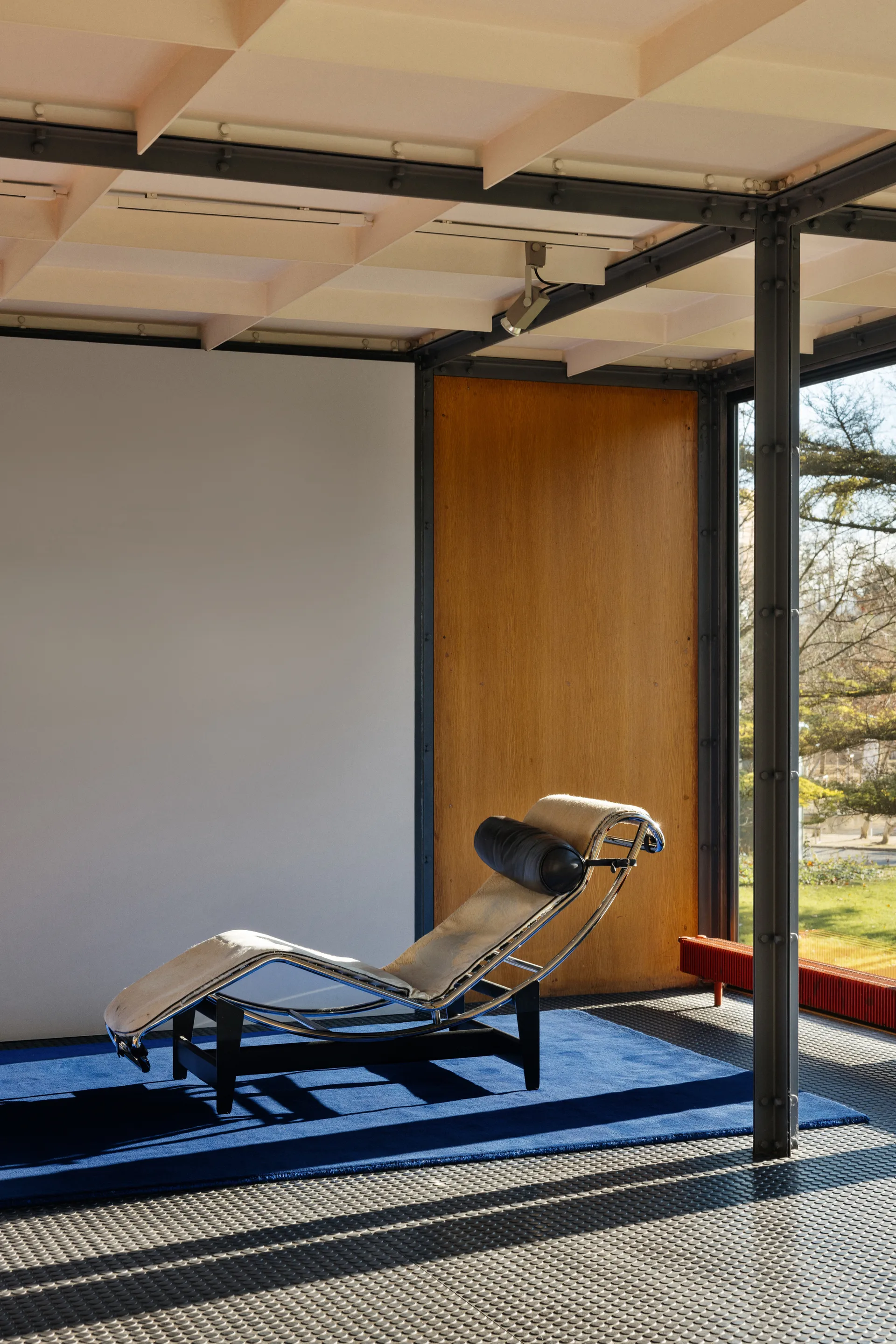 Solid Wool ullmatta, Blue foncé, 250x350 cm Layered