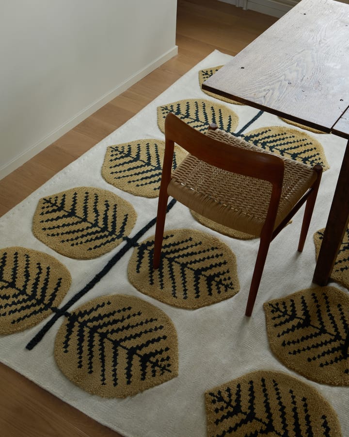 Stig Lindberg Berså ullmatta, Mustard, 180x270 cm Layered
