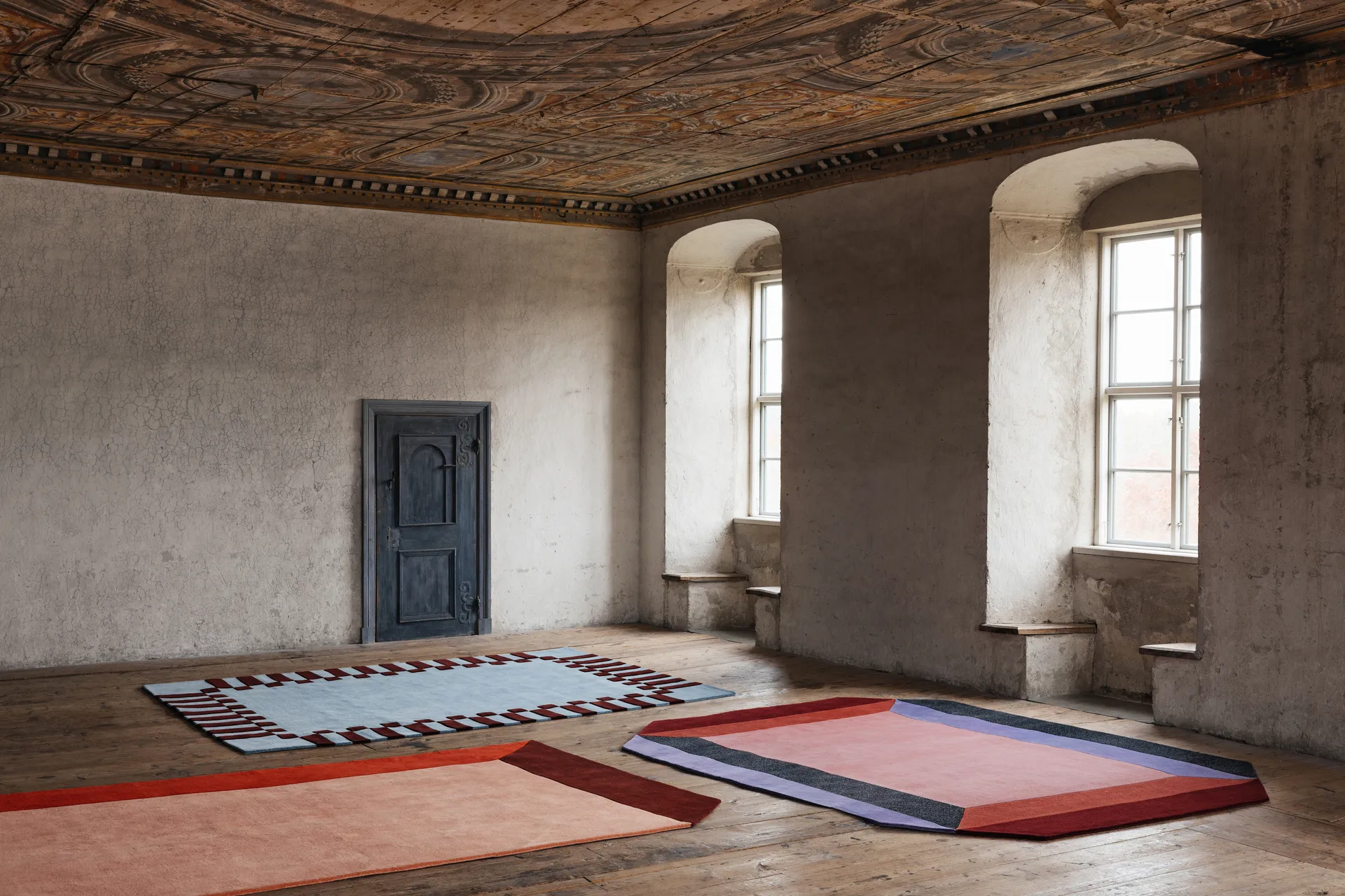 Teklan box ullmatta, Corals, 200x300 cm Layered