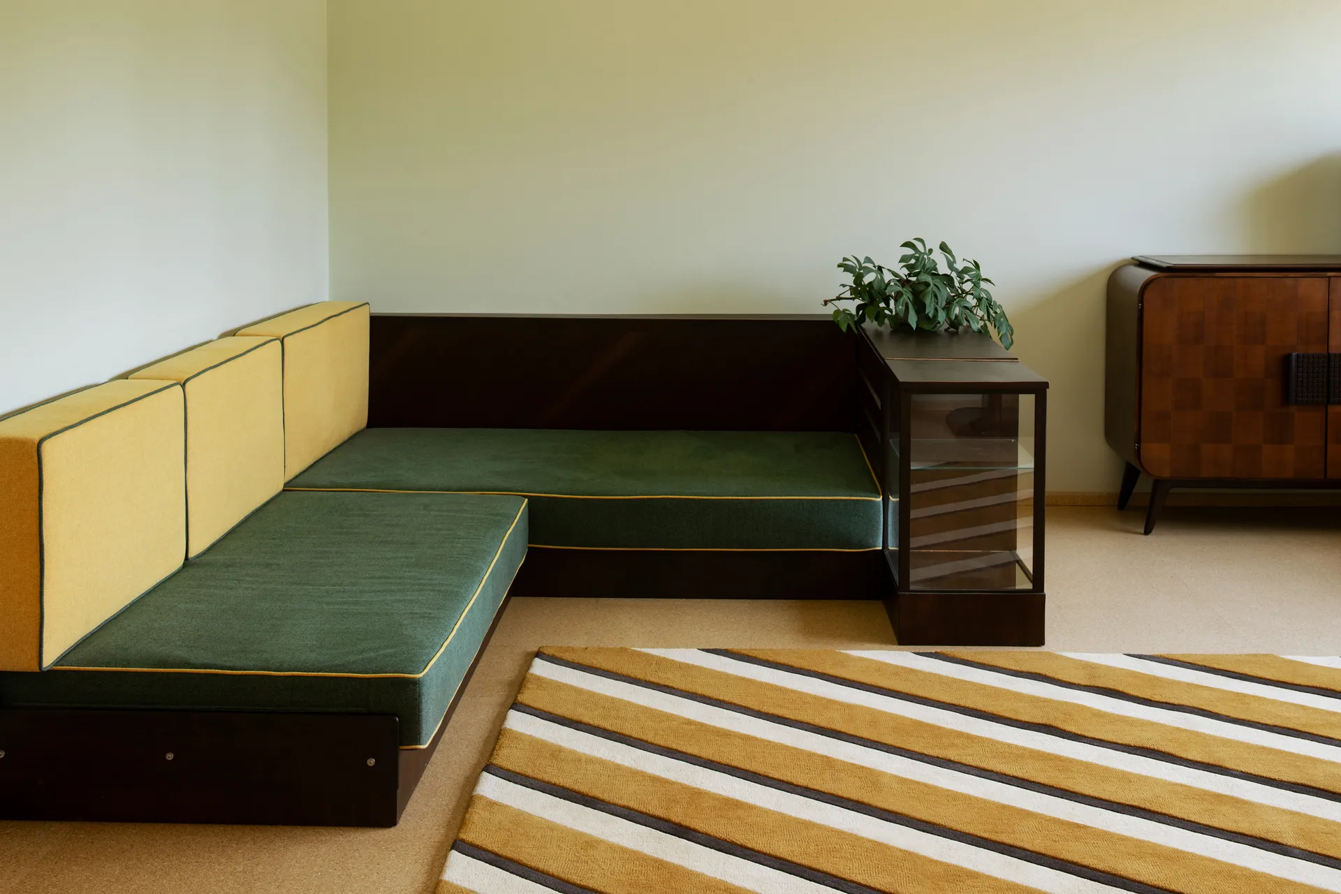 Teklan Diagonal ullmatta, Sand, 300x400 cm Layered