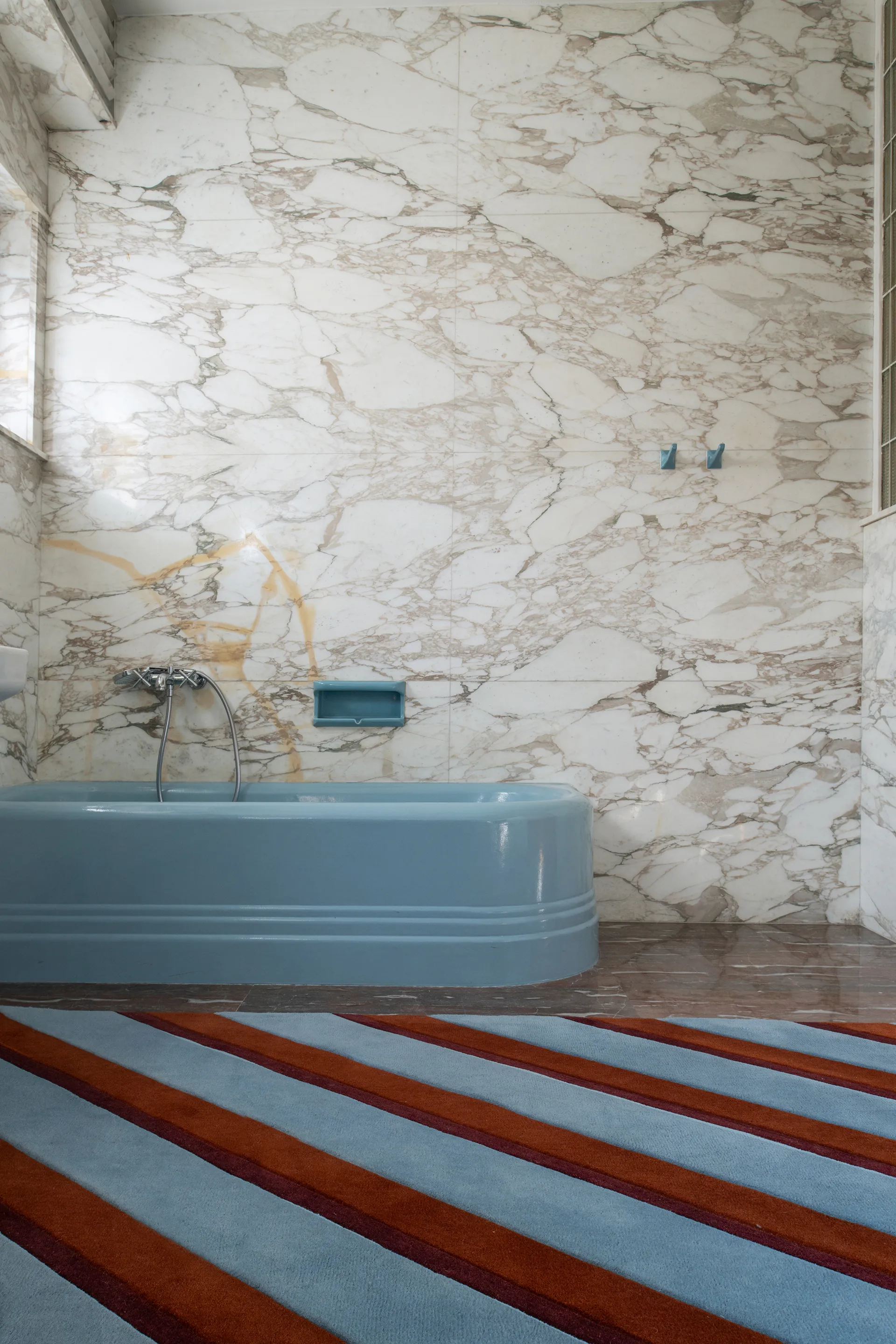 Teklan Diagonal ullmatta, Sky, 180x270 cm Layered